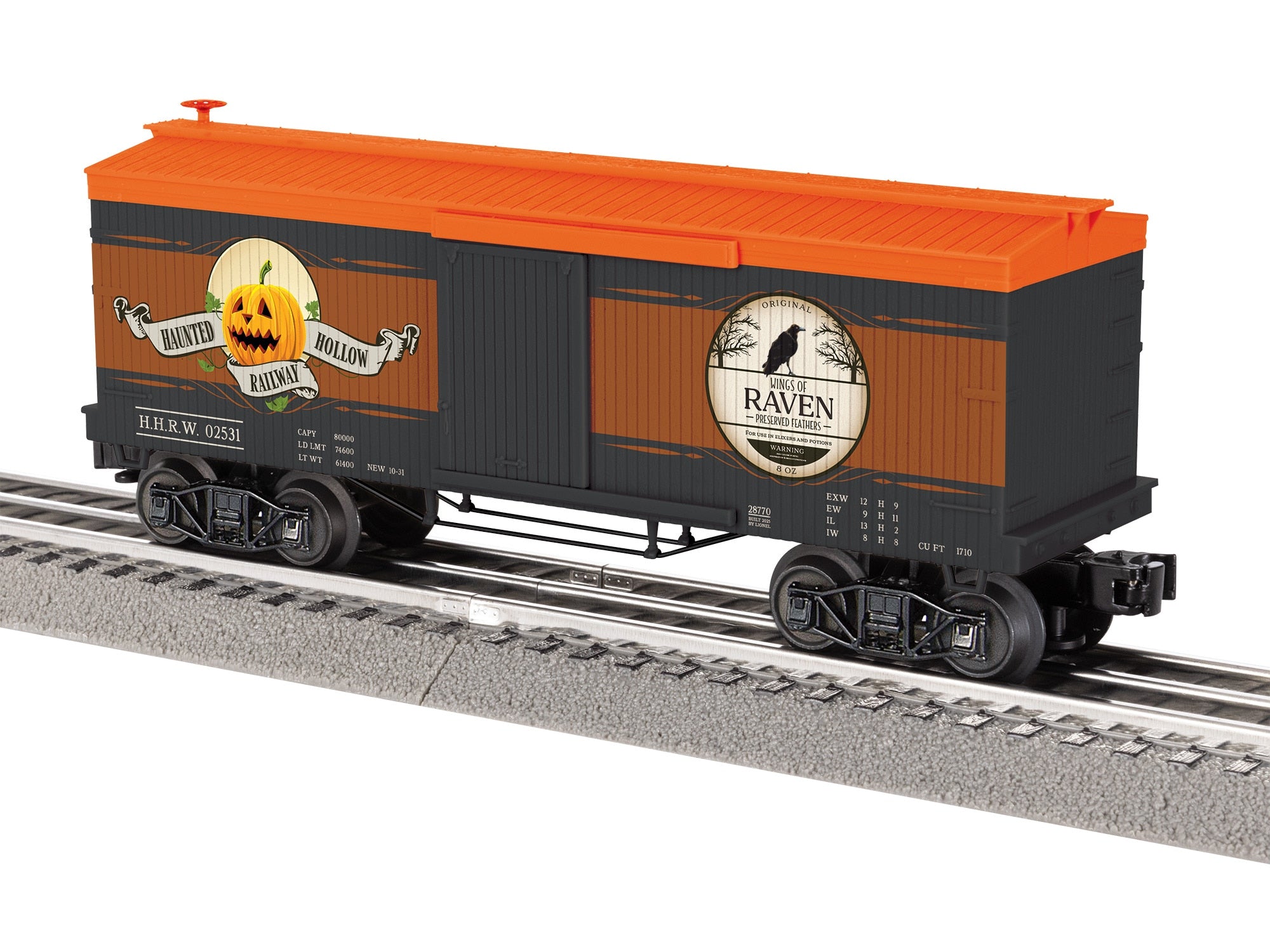 PREORDER Lionel O 2528770 Boxcar, Haunted Hollow Wings Of Raven #02531 | 71.99