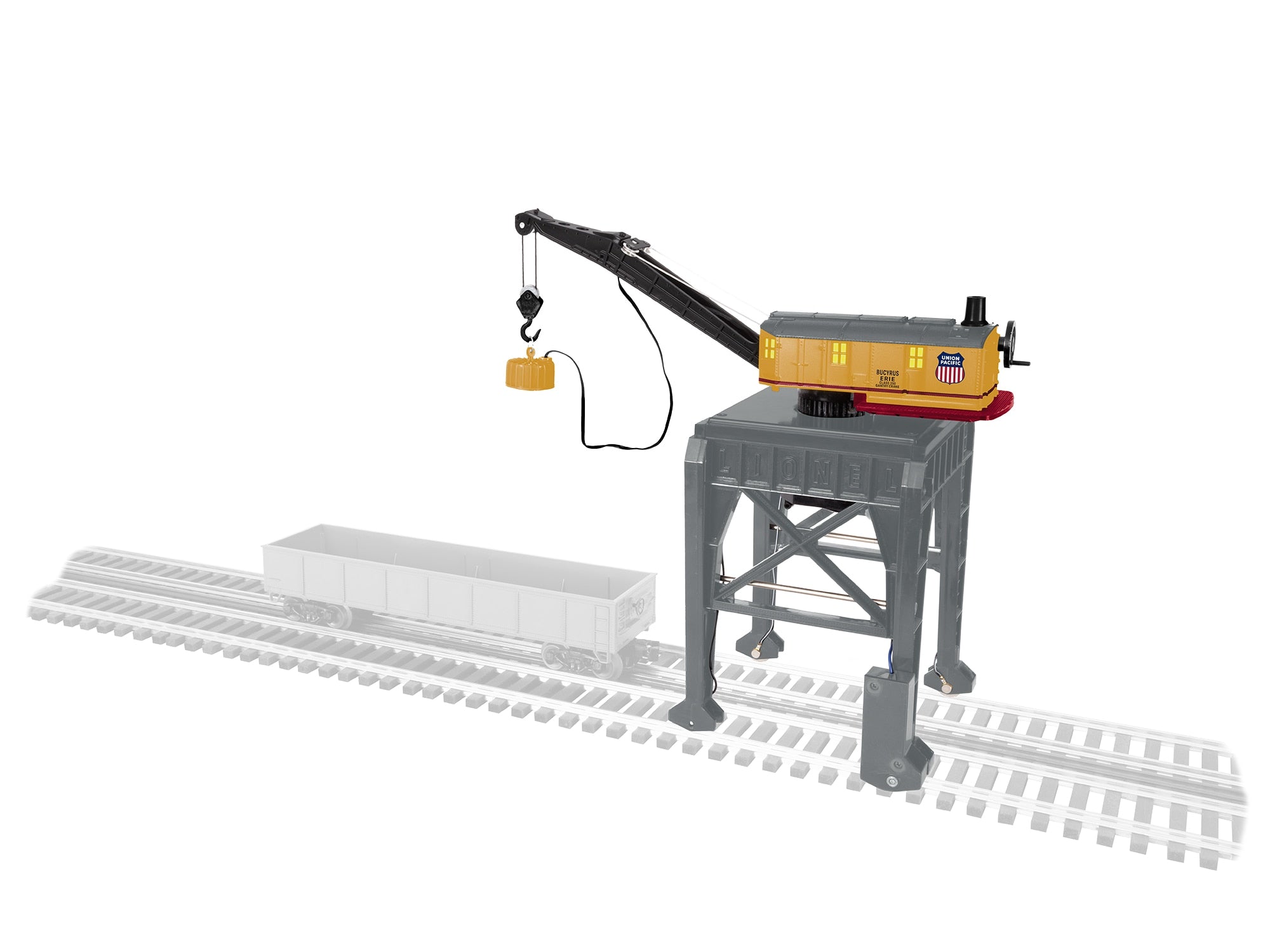 PREORDER Lionel O 2529030 Command Control Gantry Crane, Union Pacific #18062 | 404.99