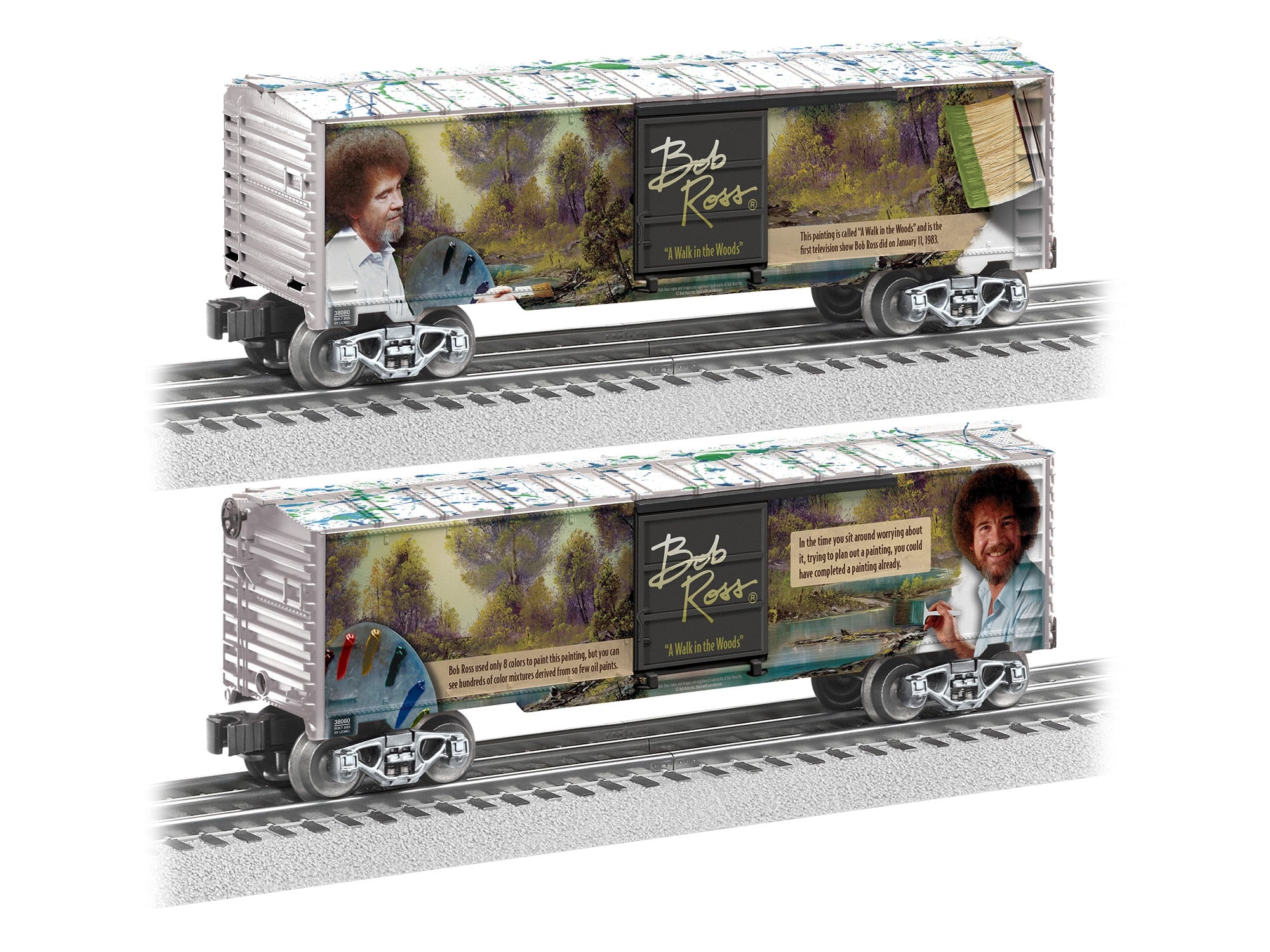 PREORDER Lionel O 2538080 Boxcar, Bob Ross A Walk in the Woods | 98.99