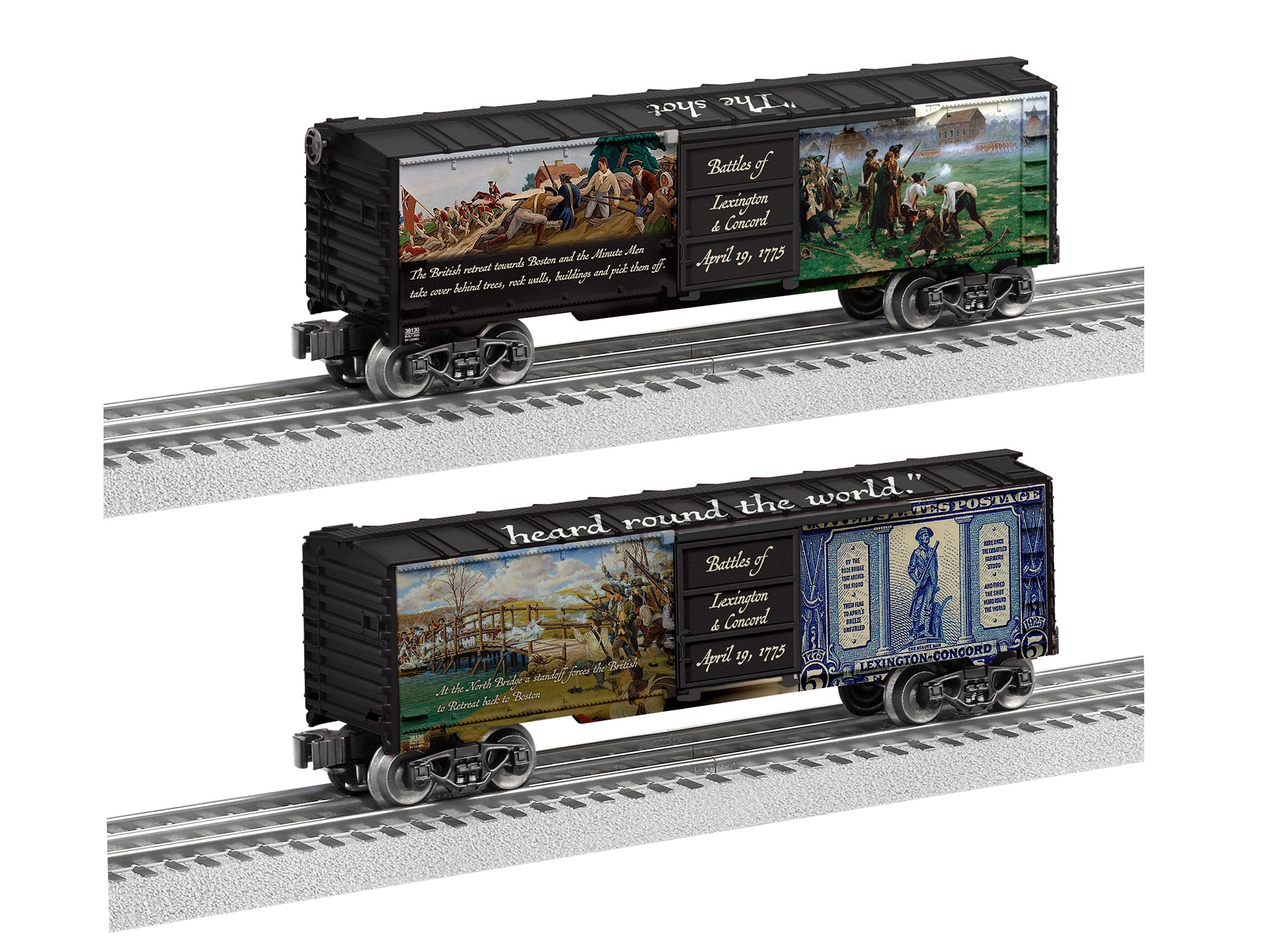 PREORDER Lionel O 2538130 Boxcar, Battles of Lexington & Concord 250th Anniversary | 98.99