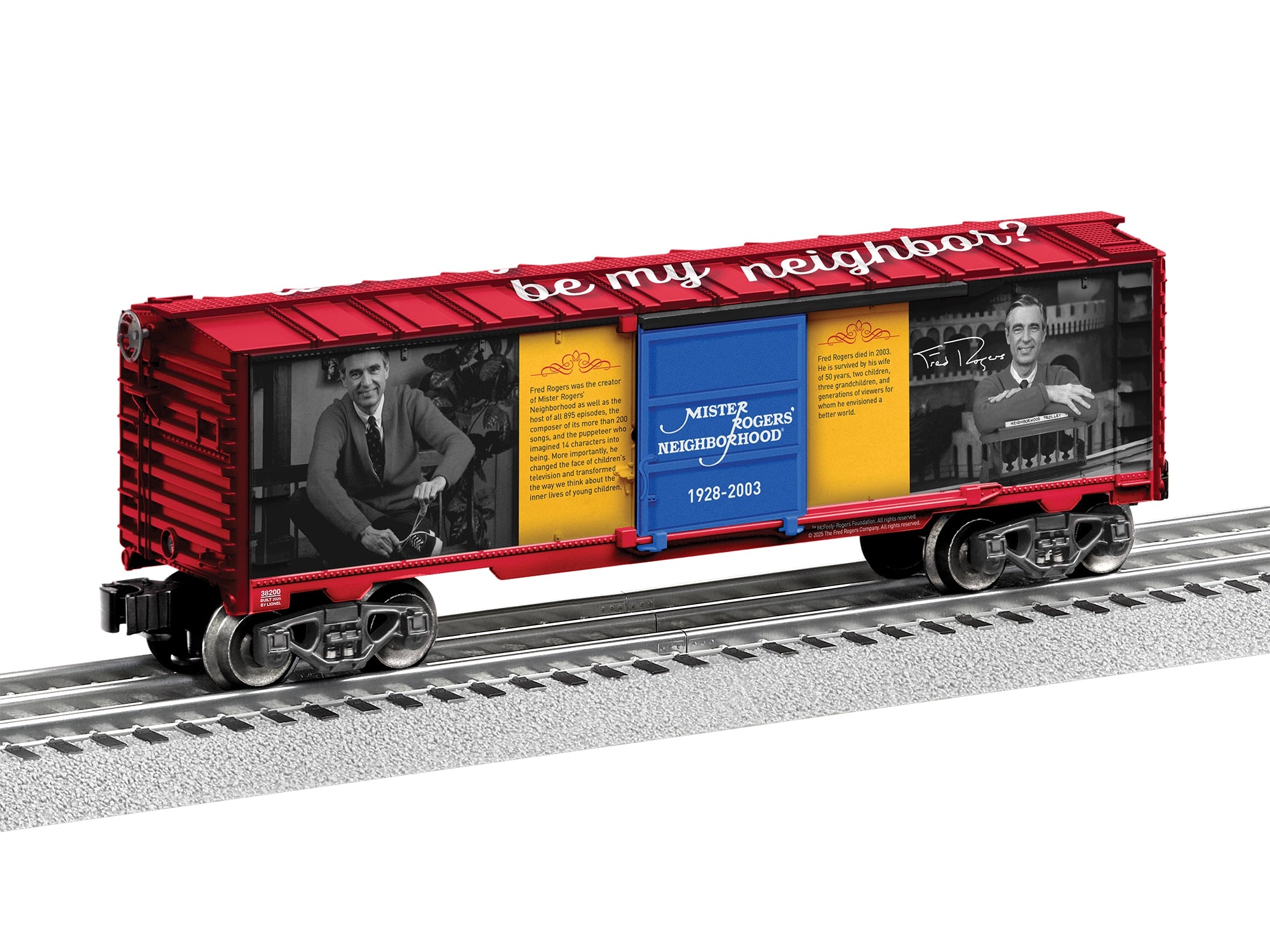 PREORDER Lionel O 2538200 Boxcar, Mister Rogers Behind the Scenes | 98.99