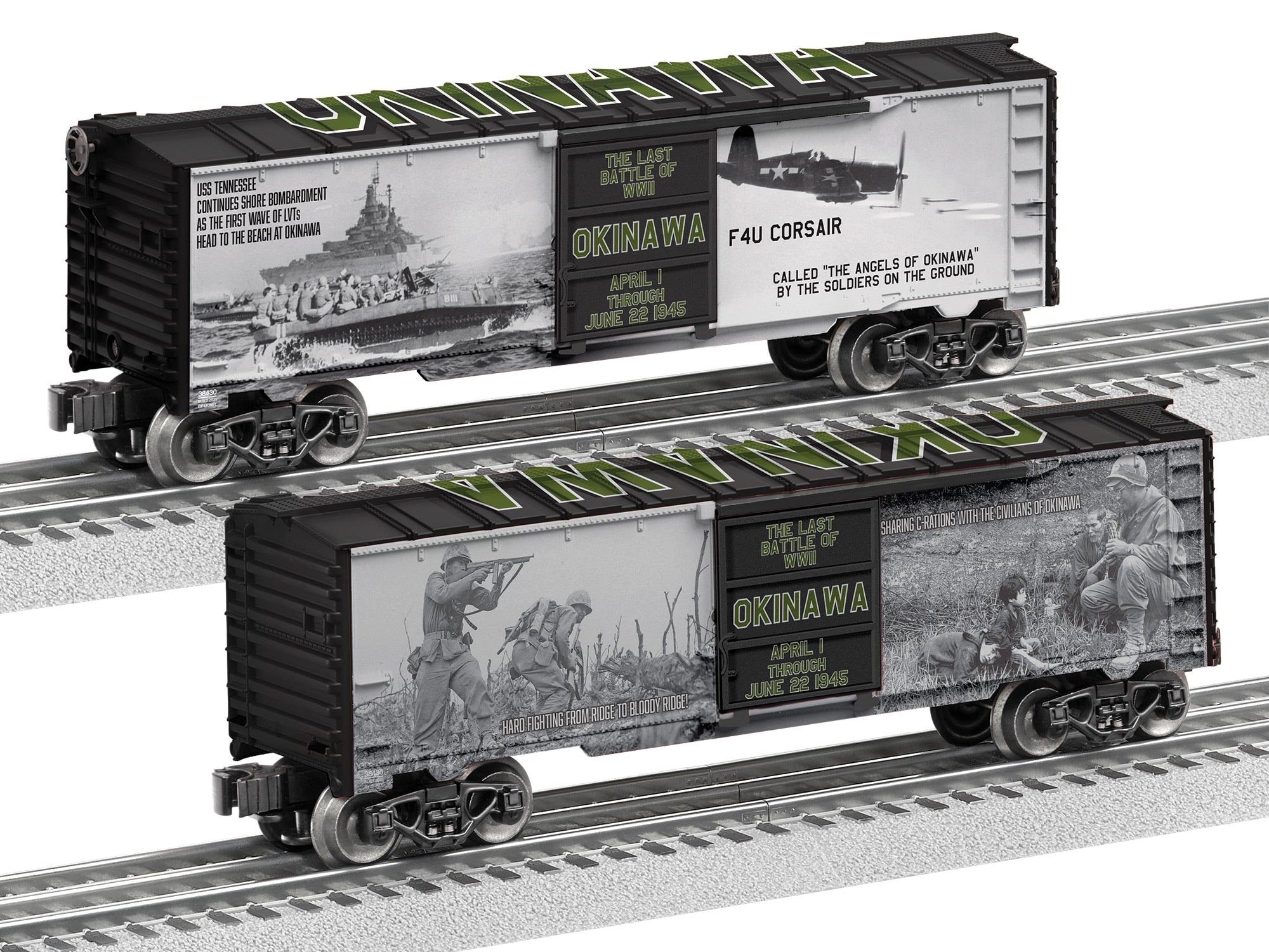 PREORDER Lionel O 2538430 3-Rail Steel Boxcar, Okinawa 80th Anniversary