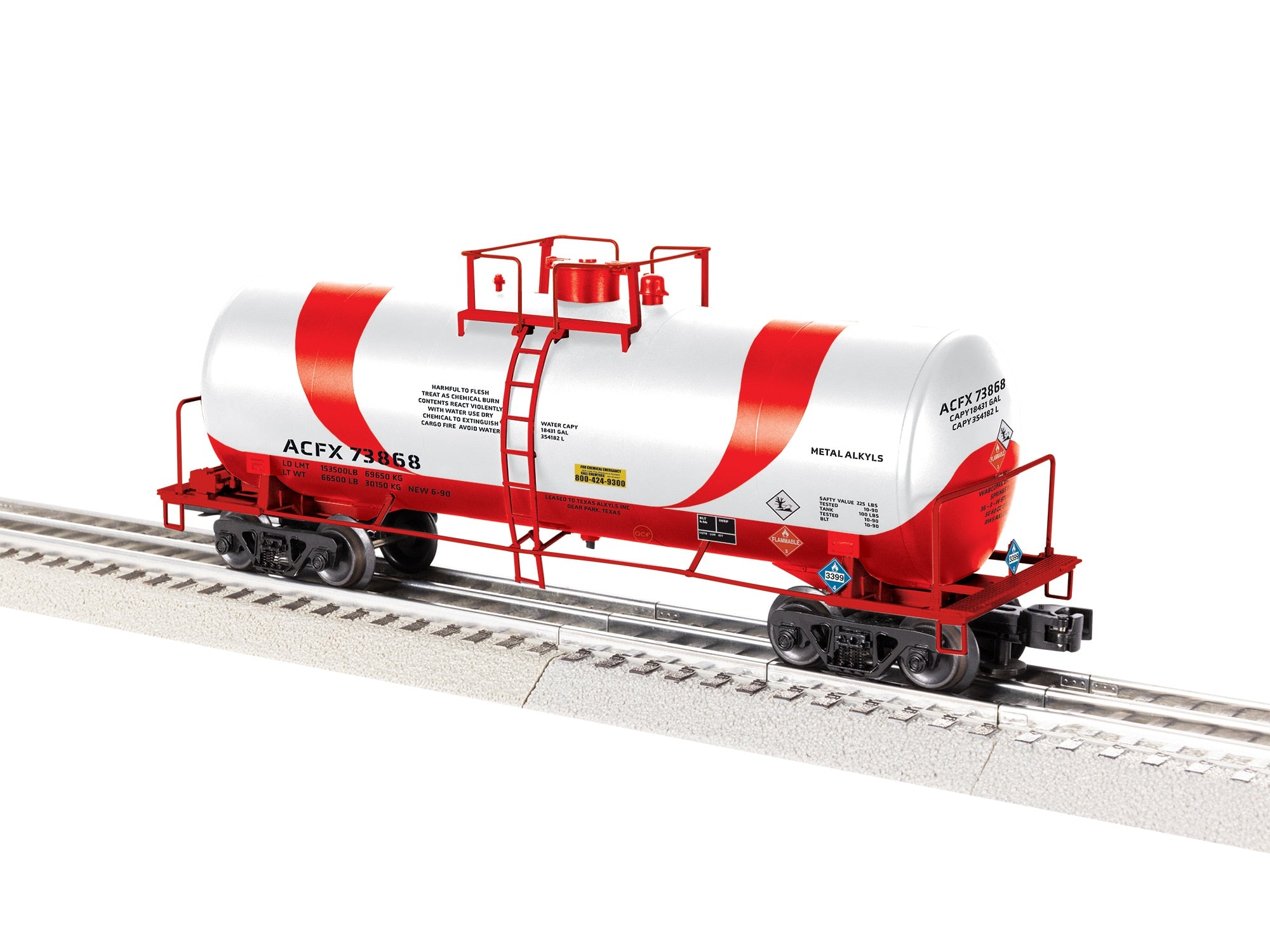PREORDER Lionel O 2542351 40' Tank Car, American Car & Foundry #73868 | 89.99
