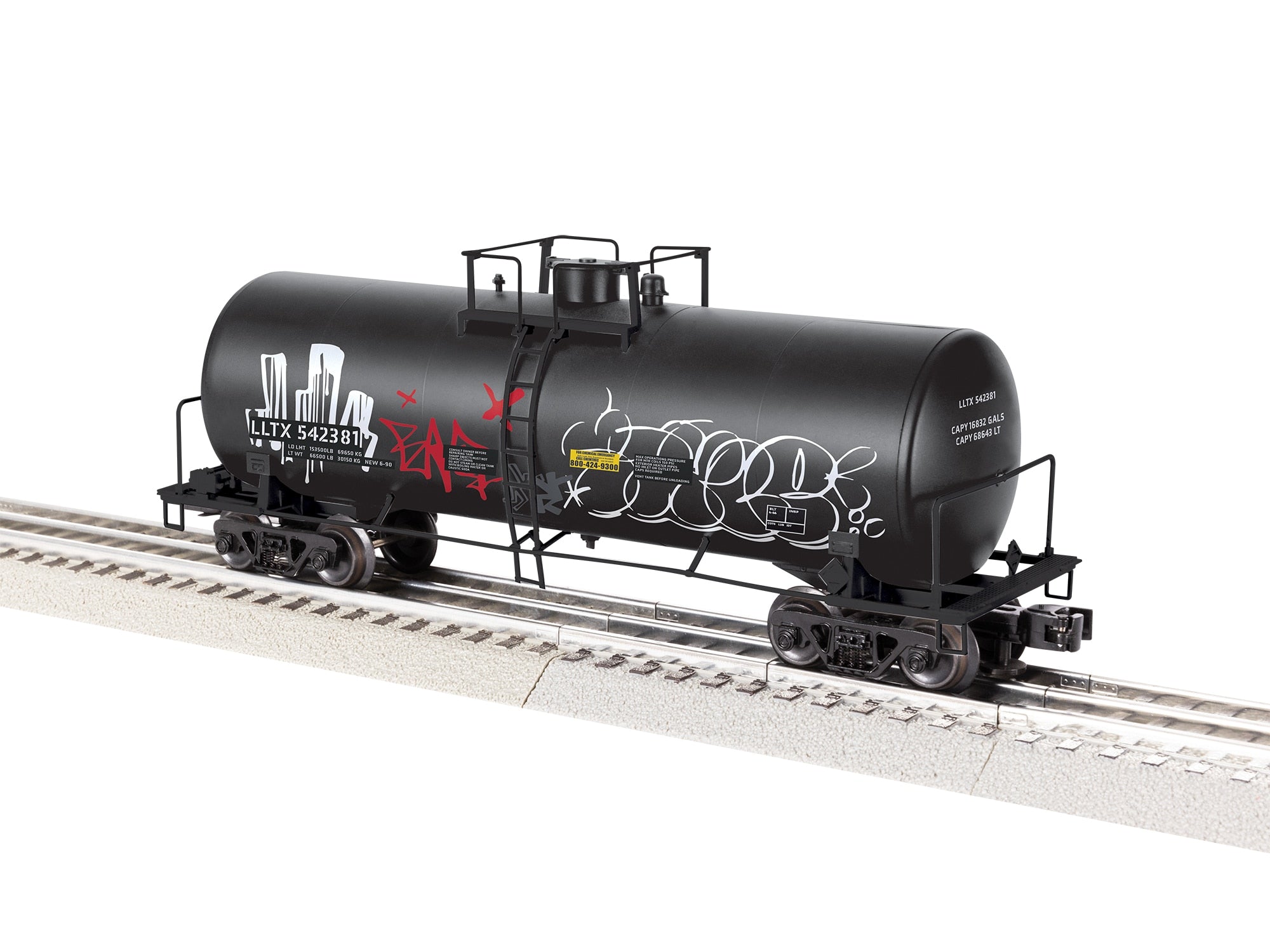PREORDER Lionel O 2542381 40' Tank Car, LLTX Graffiti #542381 | 89.99