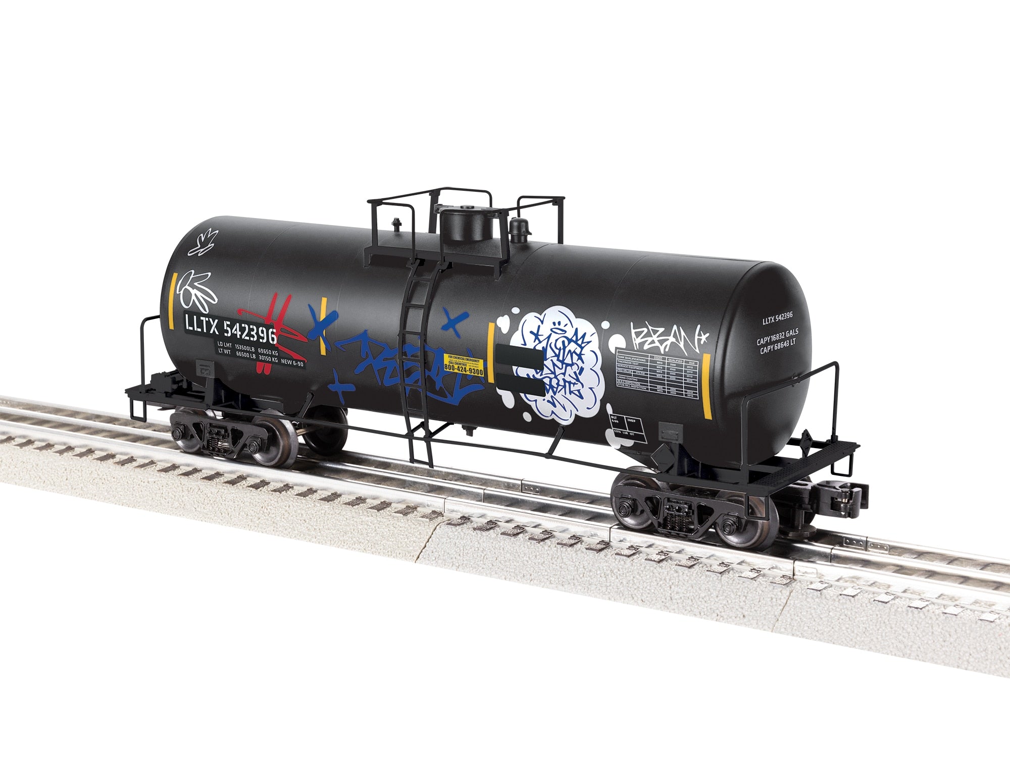 PREORDER Lionel O 2542382 40' Tank Car, LLTX Graffiti #542396 | 89.99
