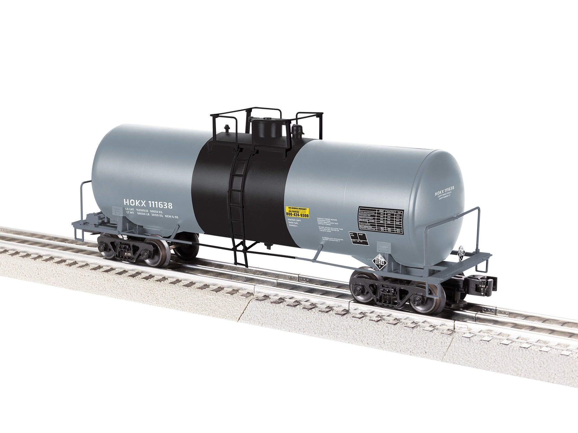 PREORDER Lionel O 2542391 40' Tank Car, HOKX #111638 | 80.99
