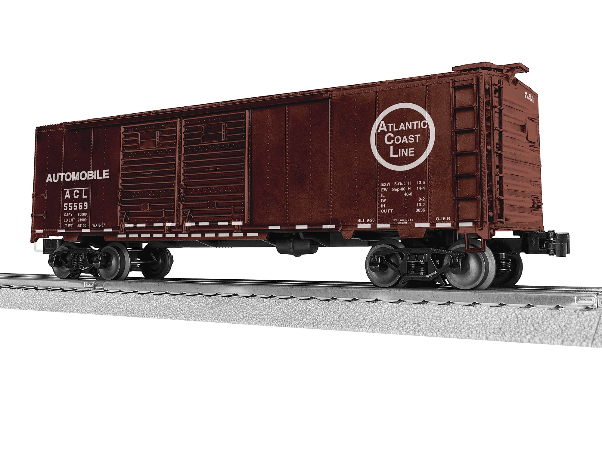 PREORDER Lionel O 2542411 40' Double Door Boxcar, Atlantic Coast Line #55569 | 76.49