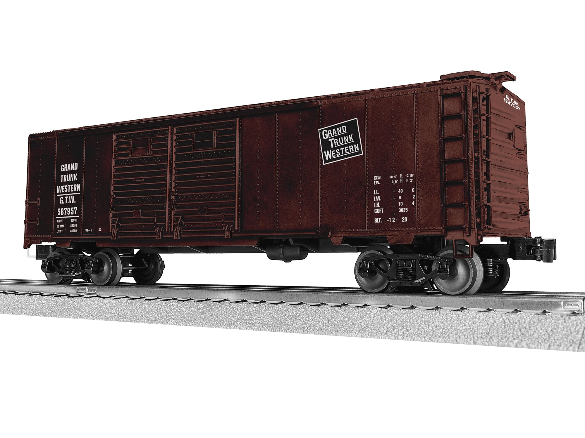 PREORDER Lionel O 2542441 40' Double Door Boxcar, Grand Trunk Western #587957 | 76.49