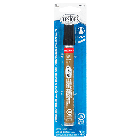 Testors 2544C Enamel Markers 1/3 fl. oz. Carded Markers - Gold