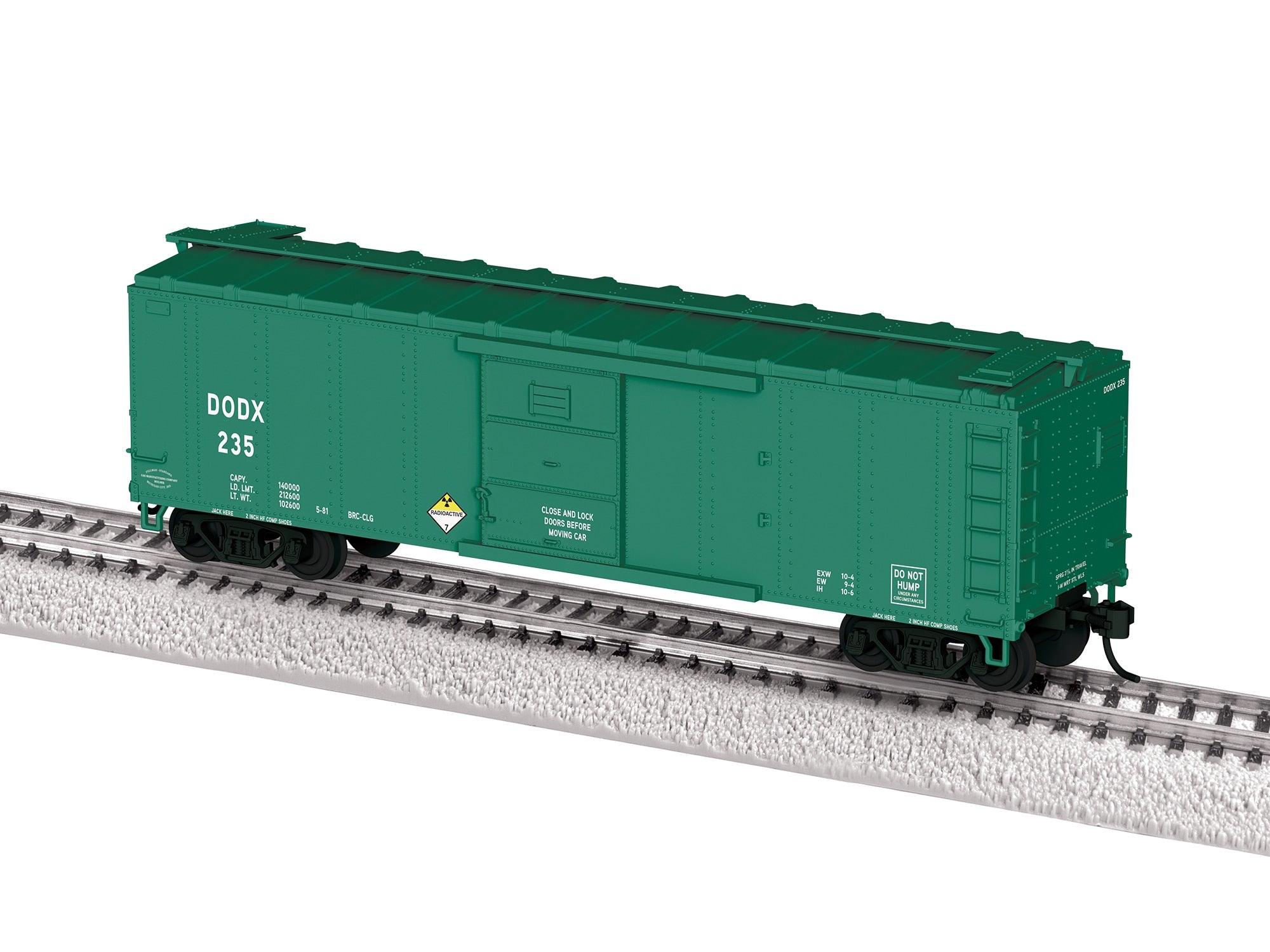 PREORDER Lionel HO 2554330 Glow in the Dark Sound Boxcar, US Department of Defense #235