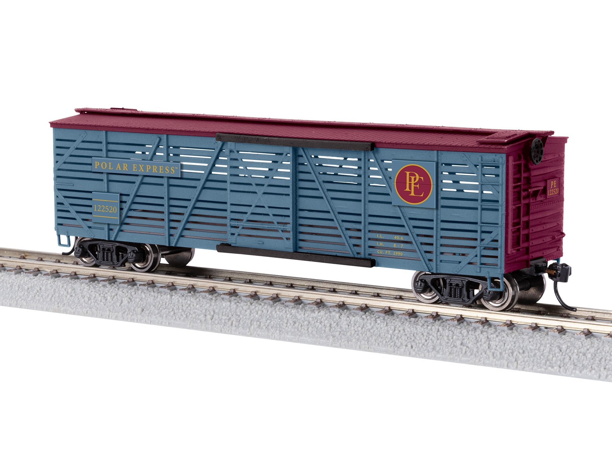 PREORDER Lionel HO 2554410 Reindeer Stock Car with Sounds, The Polar Express #122520