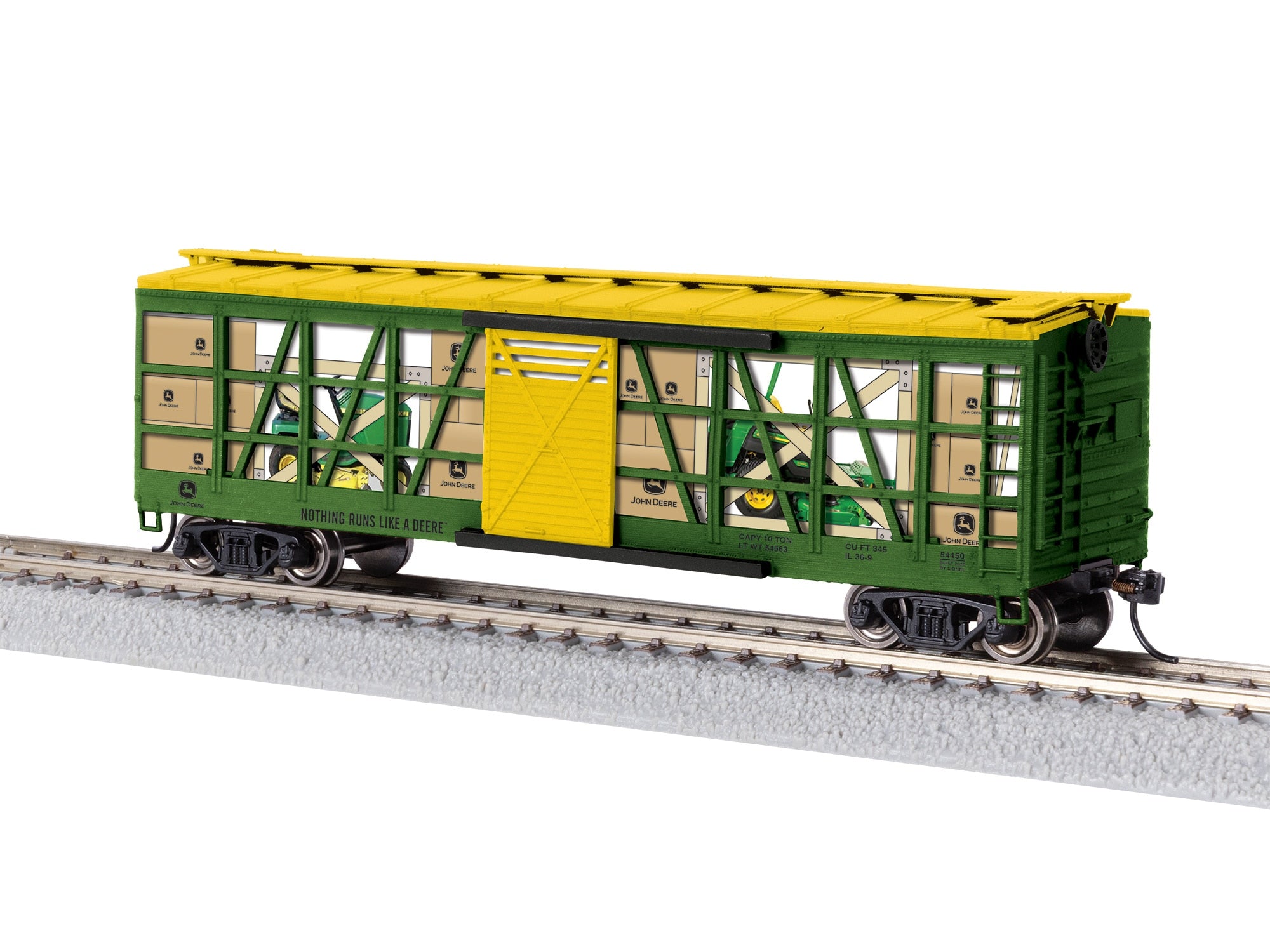 PREORDER Lionel HO 2554450 Mower Transport, John Deere #54450