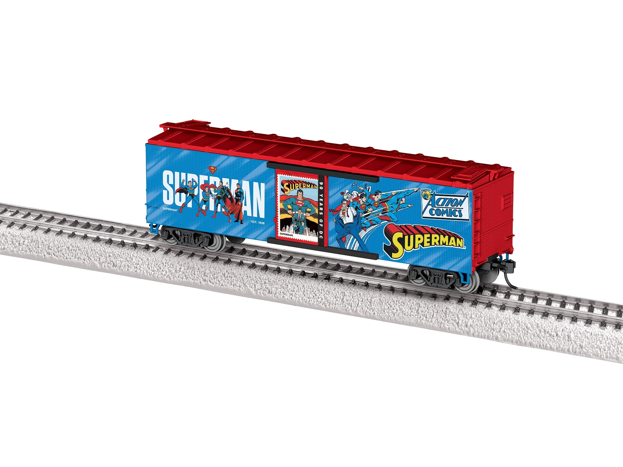 PREORDER Lionel HO 2554490 90th Anniversary Boxcar, DC Comics Superman