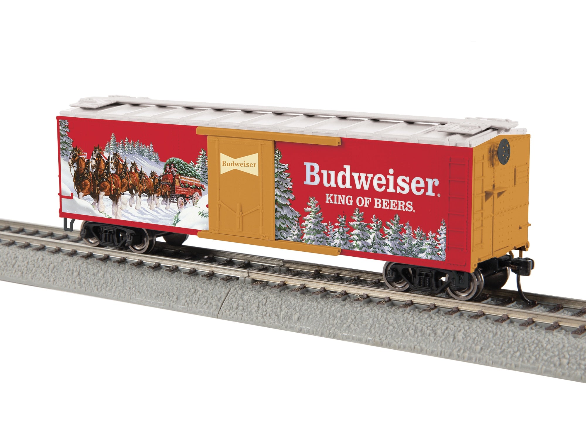 PREORDER Lionel HO 2554520 Holiday Reefer, Budweiser Clydesdale