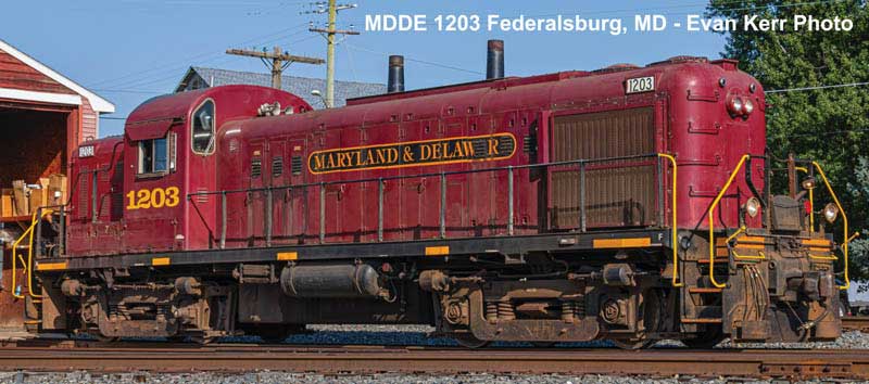 PREORDER Bowser HO 26031 Alco Juniata RS3M Diesel Locomotive, Maryland & Delaware #1203 (DCC & Sound Equipped)