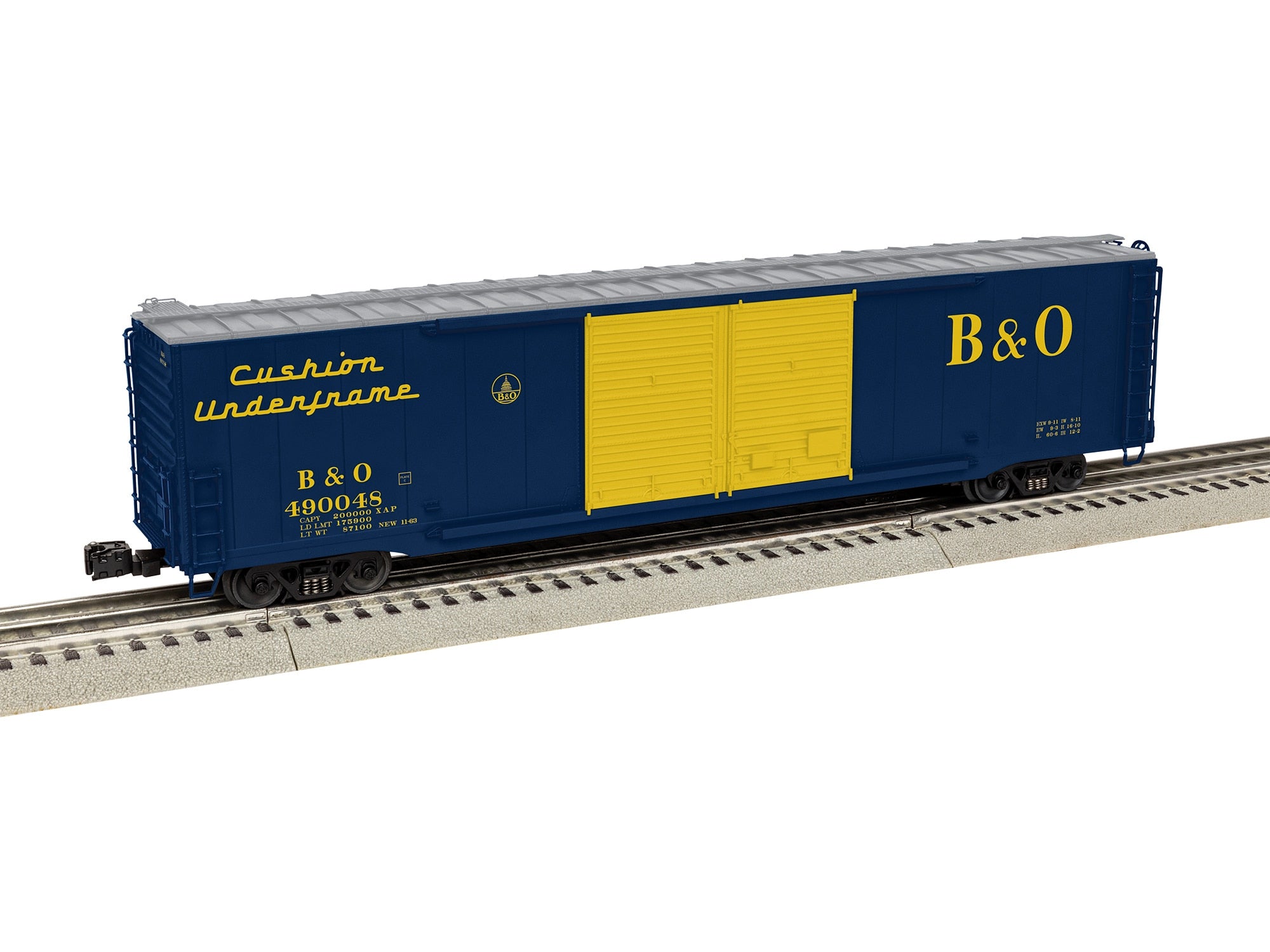 PREORDER Lionel O 2626021 3-Rail Pullman-Standard PS-1 60' Double-Door Boxcar, Baltimore & Ohio #490048