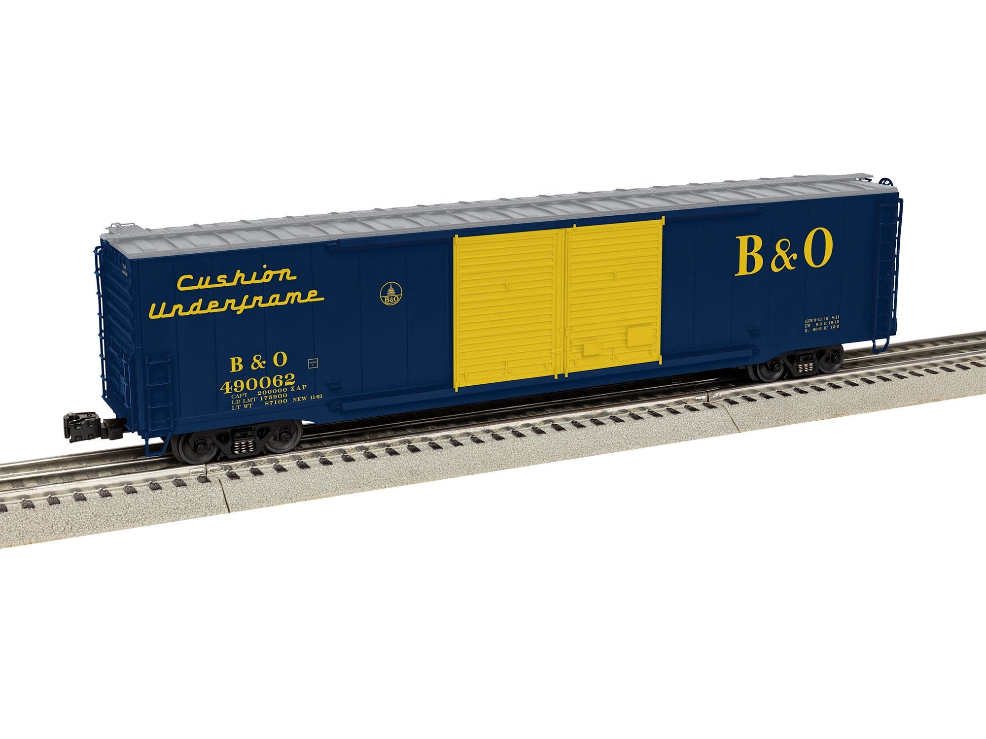 PREORDER Lionel O 2626022 3-Rail Pullman-Standard PS-1 60' Double-Door Boxcar, Baltimore & Ohio #490062