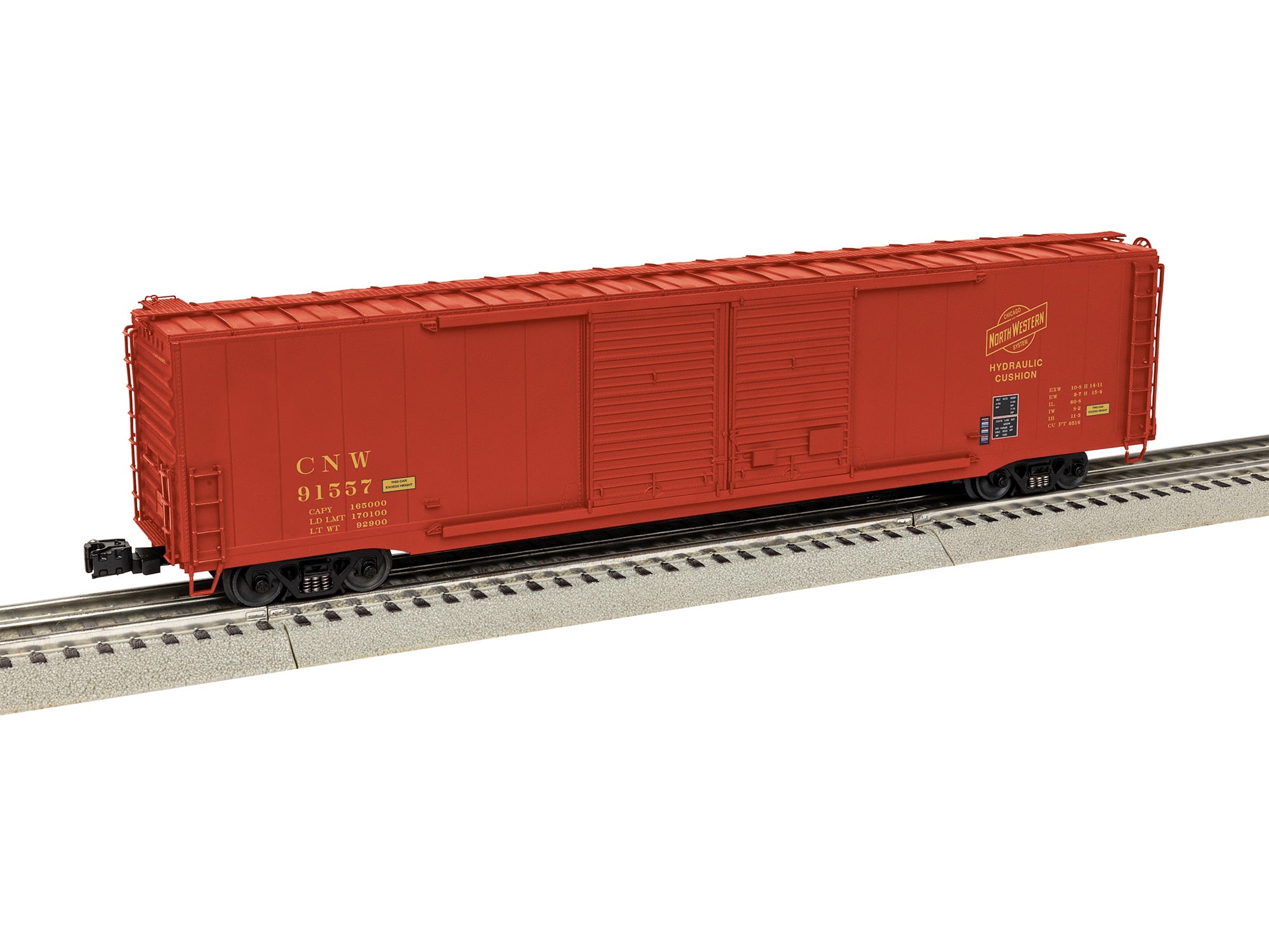 PREORDER Lionel O 2626031 3-Rail Pullman-Standard PS-1 60' Double-Door Boxcar, Chicago & North Western #91557