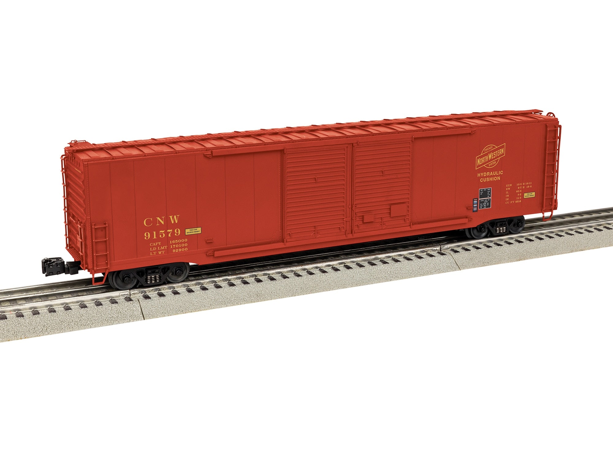 PREORDER Lionel O 2626032 3-Rail Pullman-Standard PS-1 60' Double-Door Boxcar, Chicago & North Western #91579