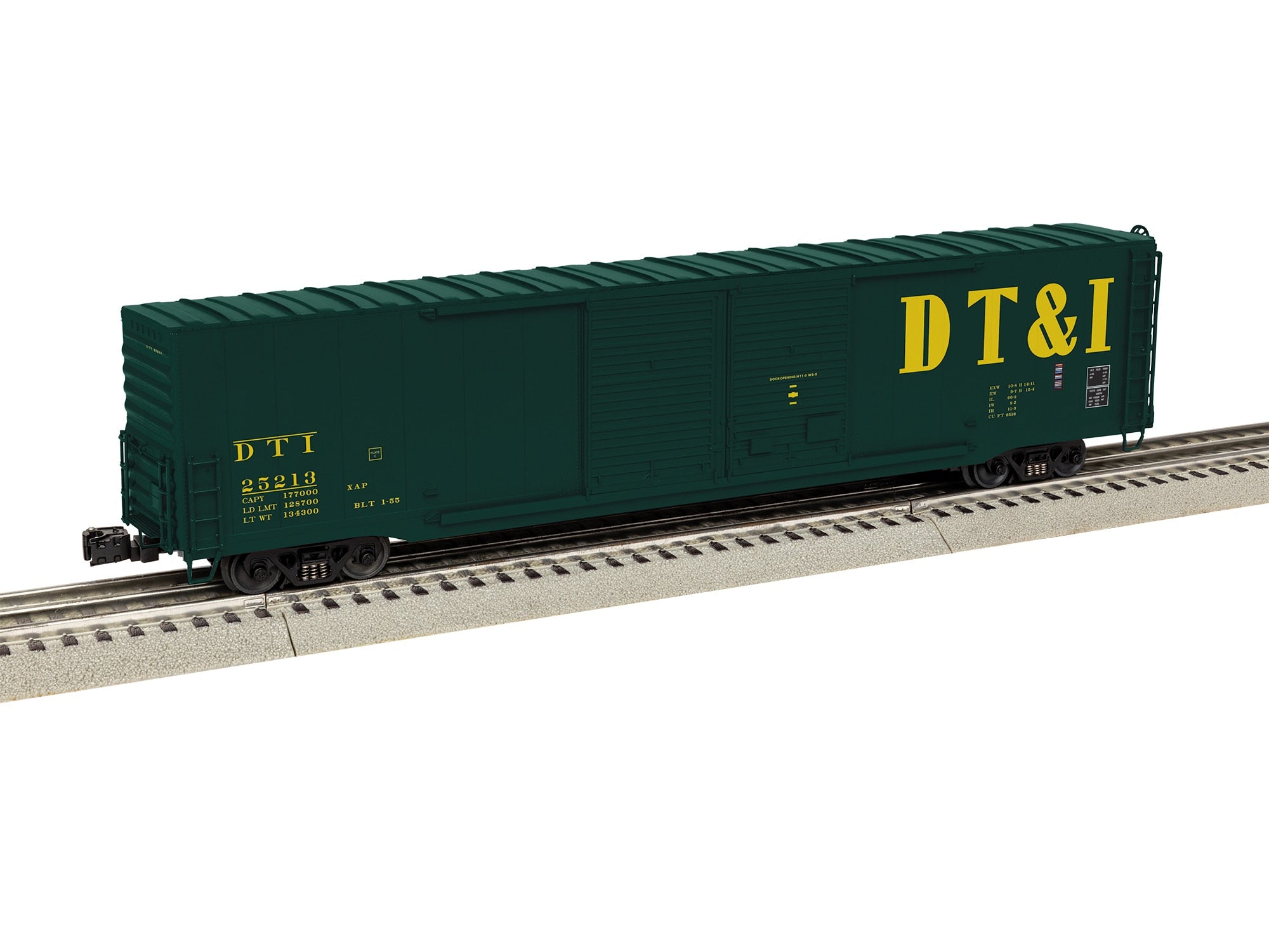 PREORDER Lionel O 2626051 3-Rail Pullman-Standard PS-1 60' Double-Door Boxcar, Detroit, Toledo & Ironton #25213