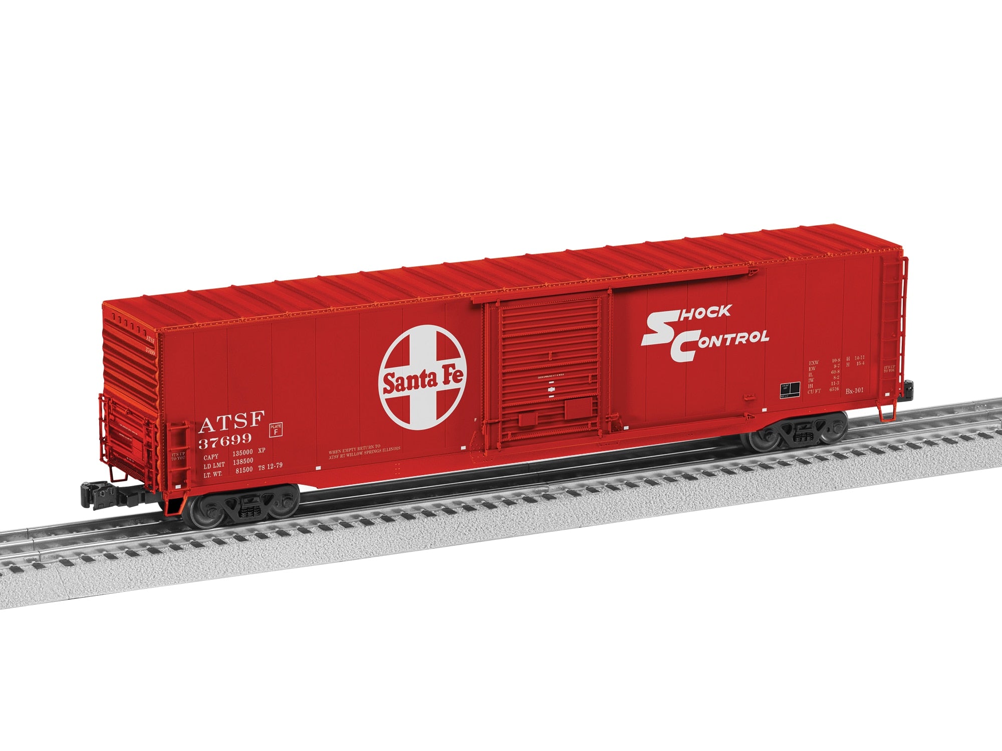 PREORDER Lionel O 2626082 3-Rail Pullman-Standard PS-1 60' Single-Door Boxcar, Atchison Topeka & Santa Fe #37699