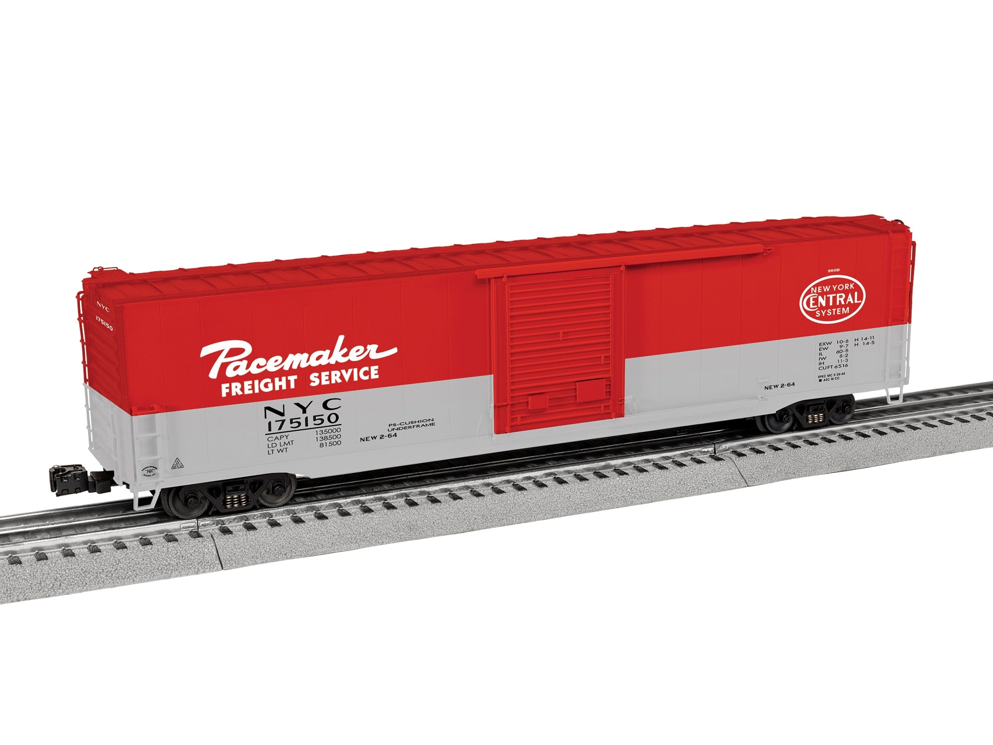 PREORDER Lionel O 2626101 3-Rail Pullman-Standard PS-1 60' Single-Door Boxcar, New York Central #175150