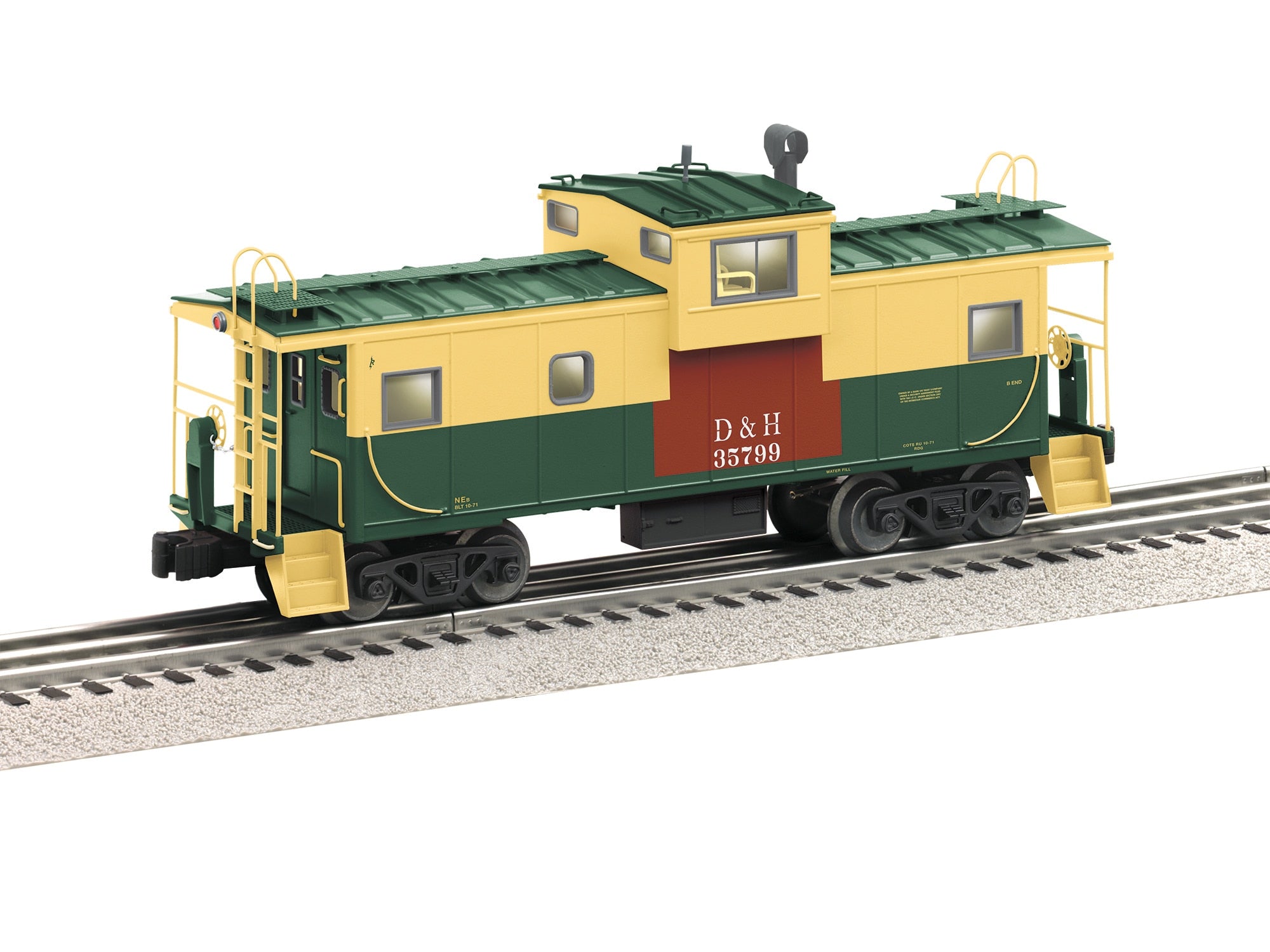 PREORDER Lionel O 2626290 3-Rail Wide-Vision Caboose, Delaware & Hudson #35799