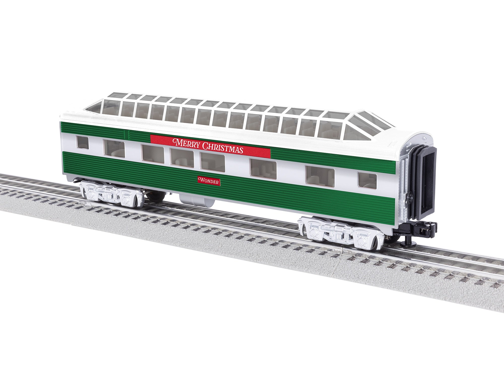 PREORDER Lionel O 2627090 Full Vista Dome Car, Christmas Wonder