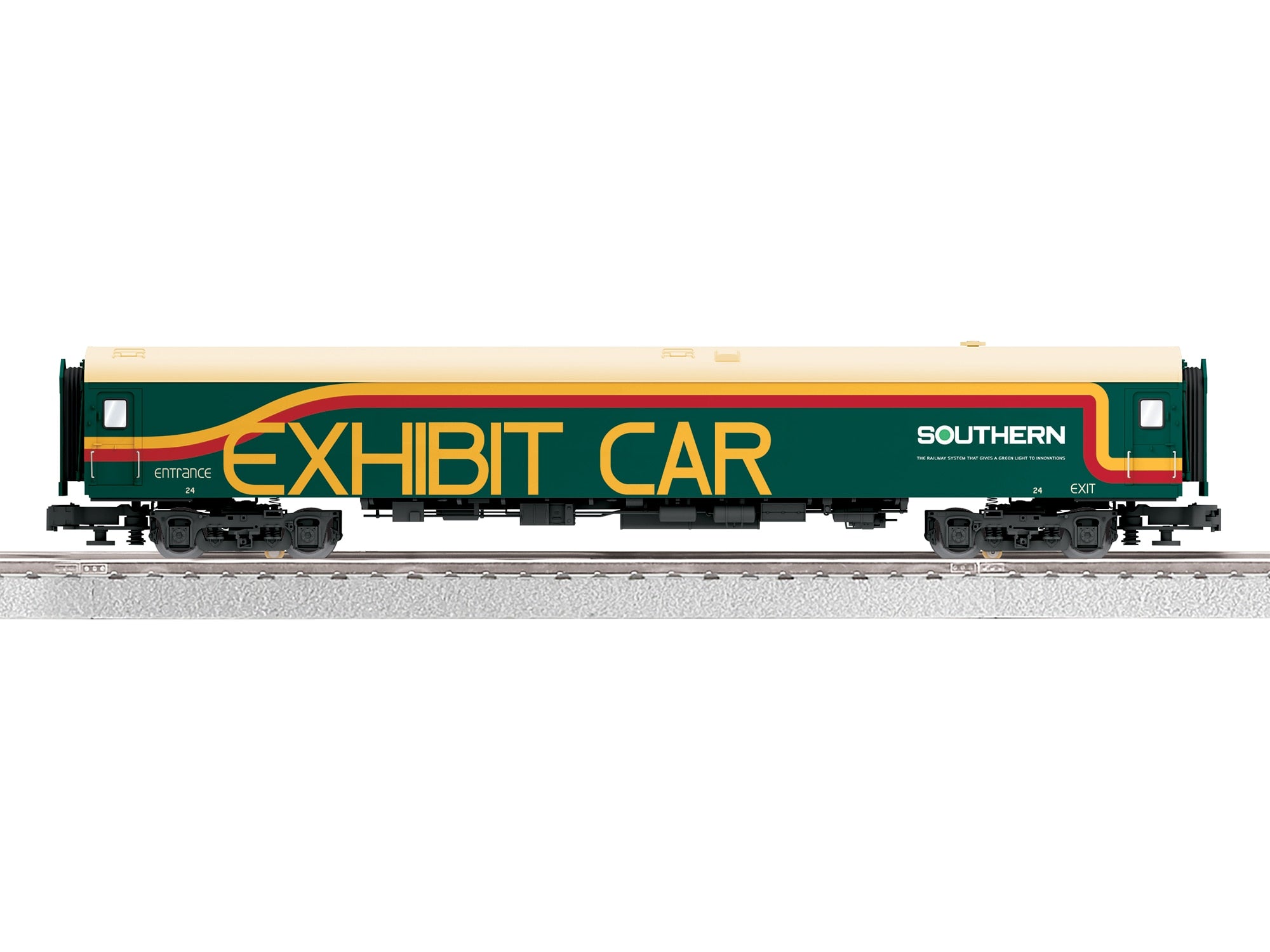 PREORDER Lionel O 2627140 18" Aluminum Exhibit Car, Southern