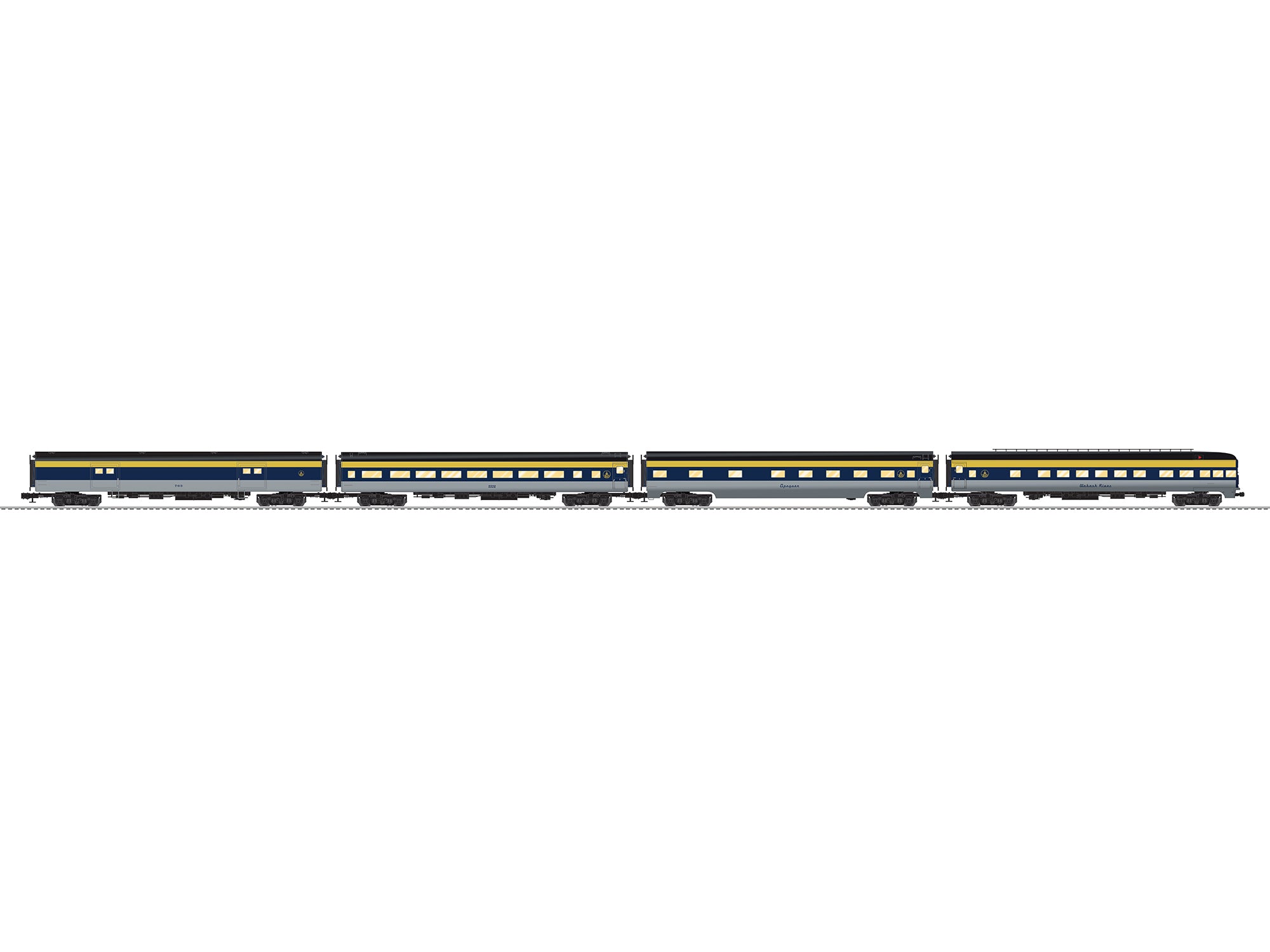 PREORDER Lionel O 2627290 Aluminum 18" Passenger, Baltimore & Ohio (4-Pack)