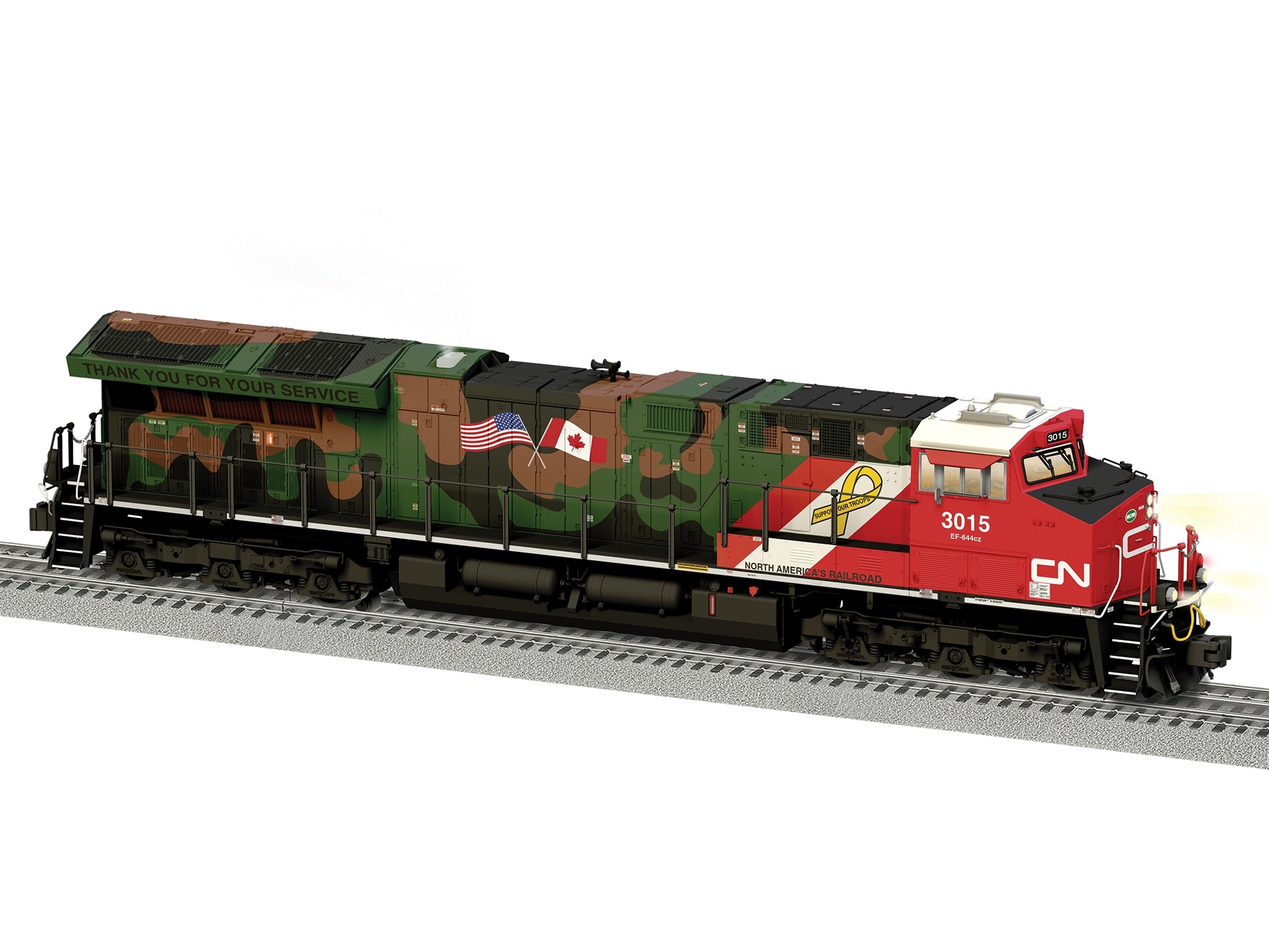 PREORDER Lionel O 2633021 Legacy ET44 Diesel Locomotive, Canadian National #3015 (DCC & Sound Equipped)