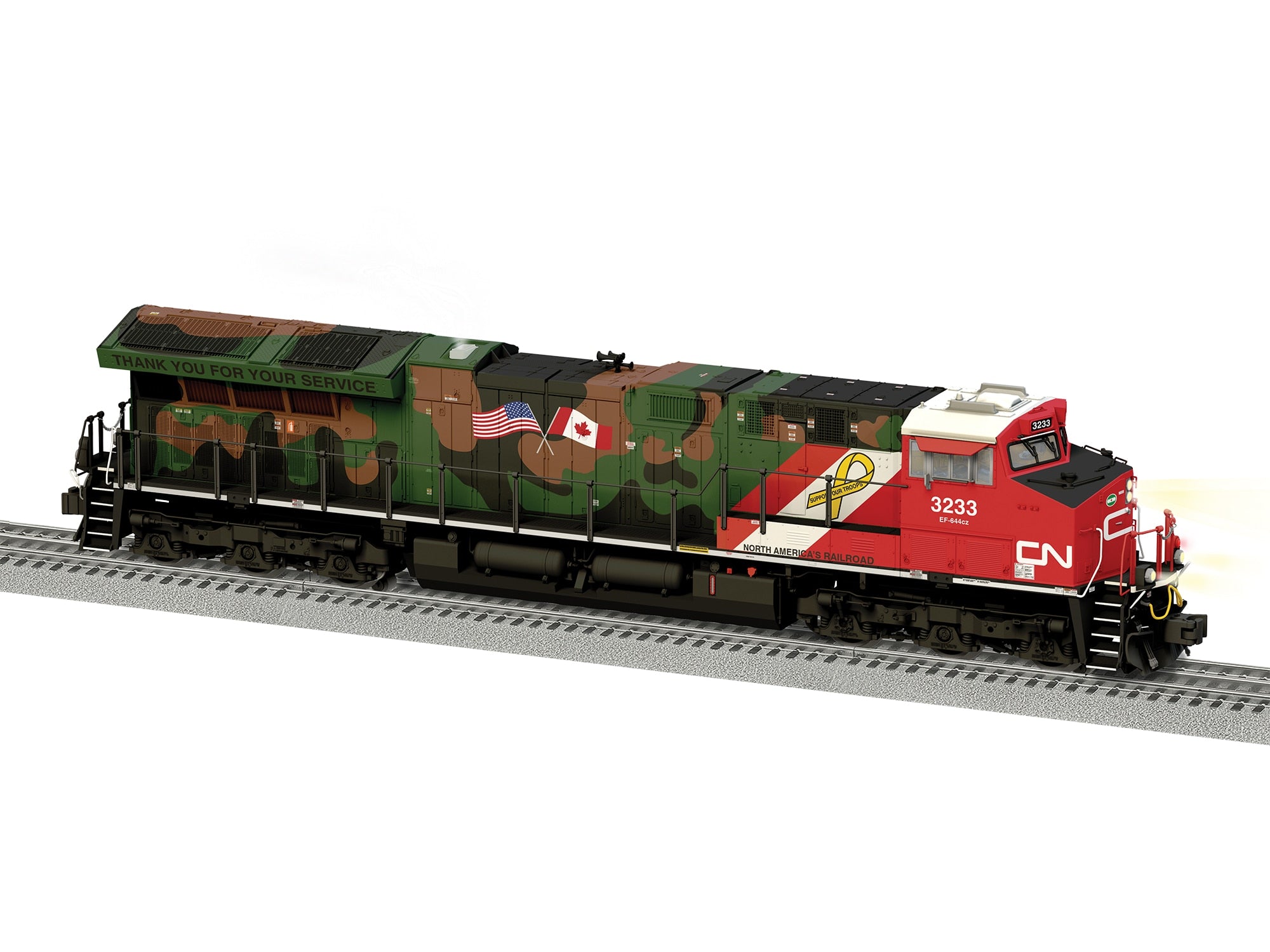 PREORDER Lionel O 2633022 Legacy ET44 Diesel Locomotive, Canadian National #3233 (DCC & Sound Equipped)