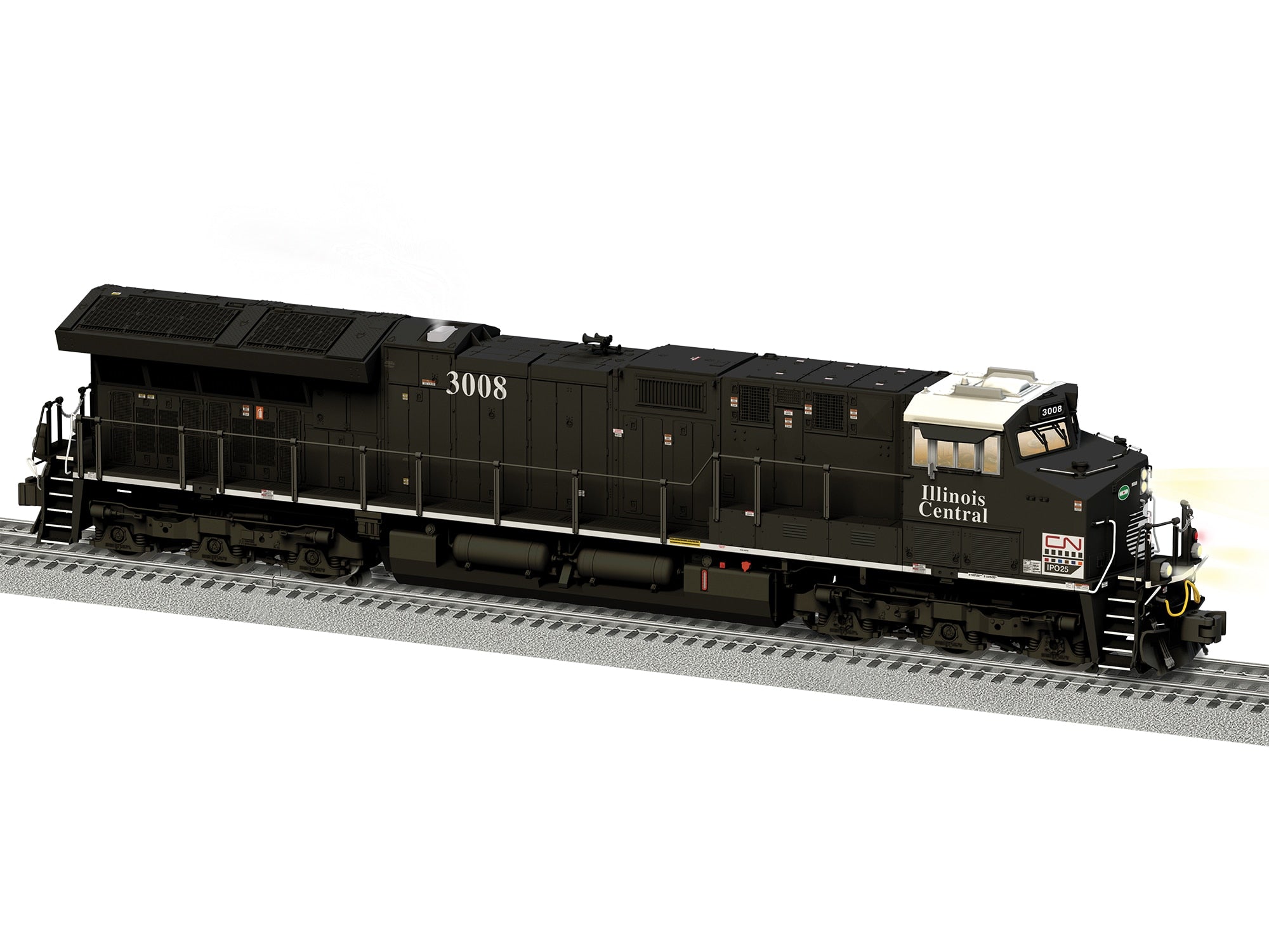 PREORDER Lionel O 2633051 Legacy ET44 Diesel Locomotive, Canadian National/Illinois Central #3008 (DCC & Sound Equipped)