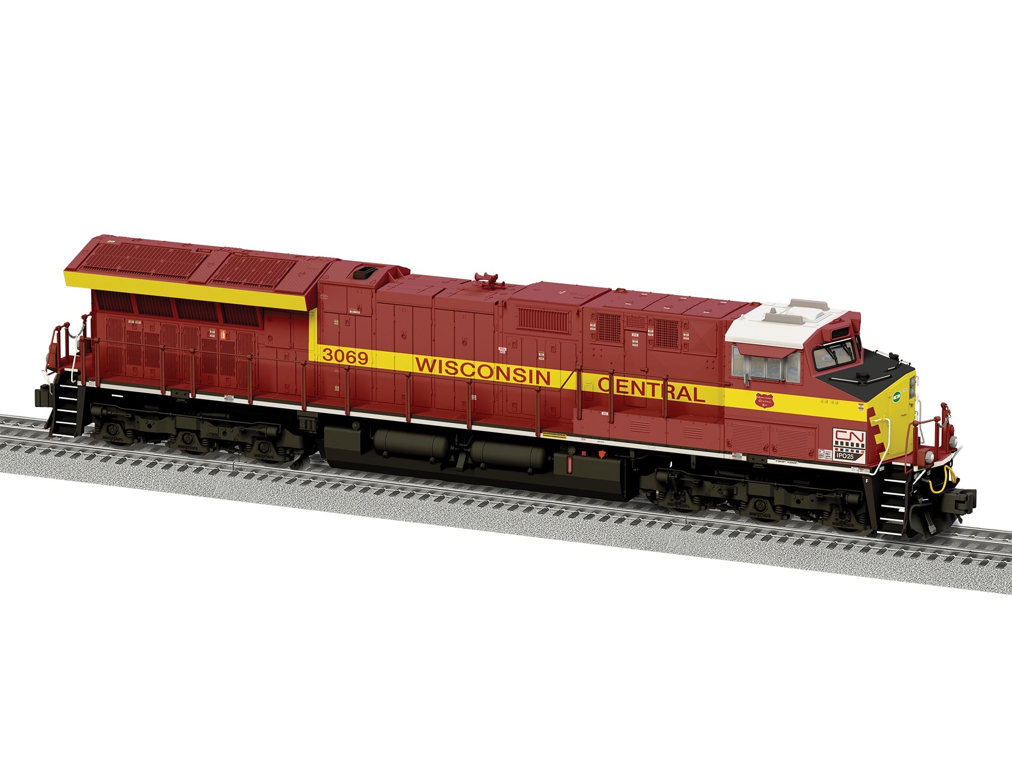 PREORDER Lionel O 2633069 Non-Powered ET44 Diesel Locomotive, Canadian National/Wisconsin Central #3069