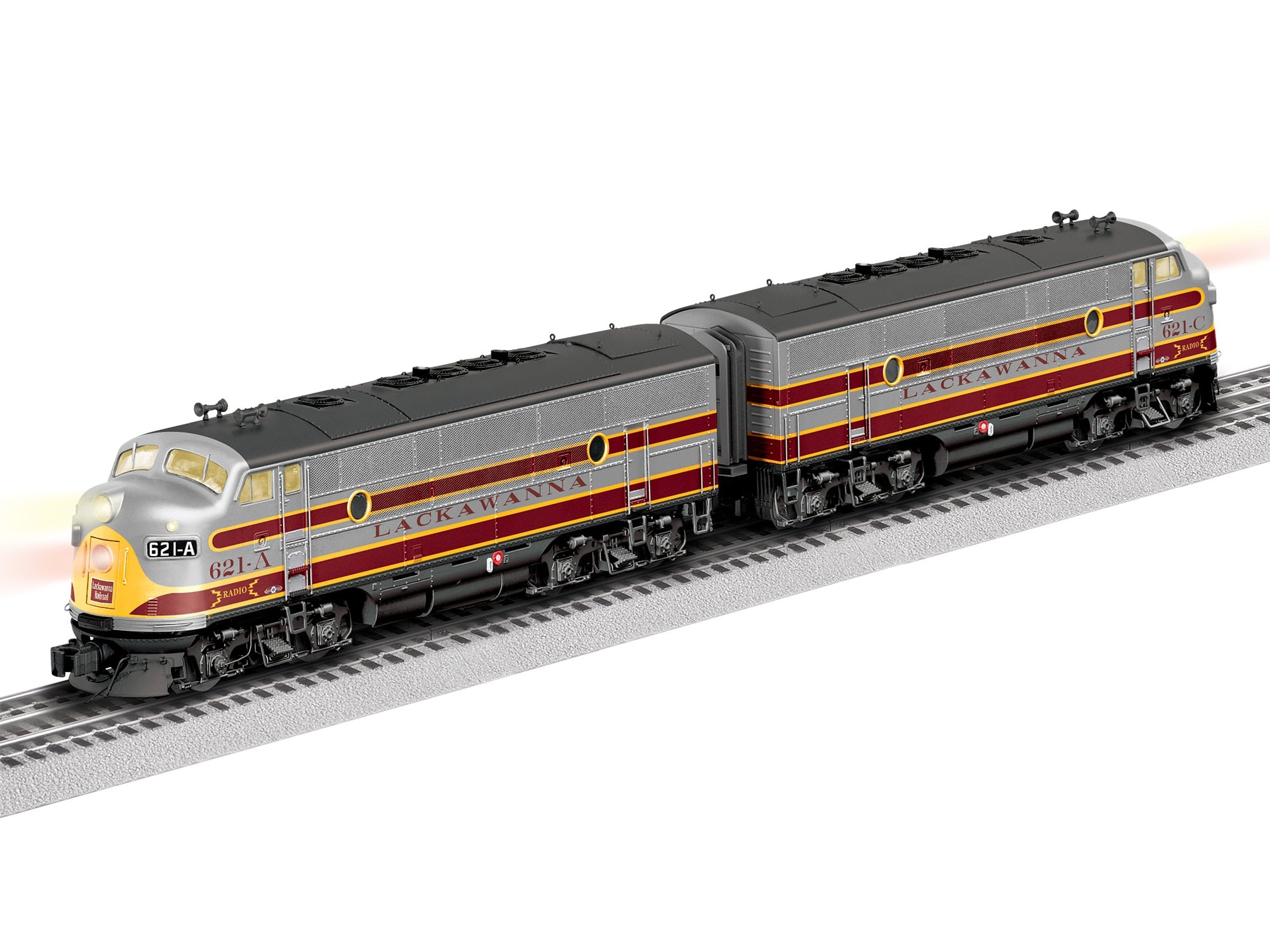 PREORDER Lionel O 2633200 3-Rail Legacy EMD F3 A-A Set, Delaware Lackawanna & Western #621A/622A (DCC & Sound Equipped)