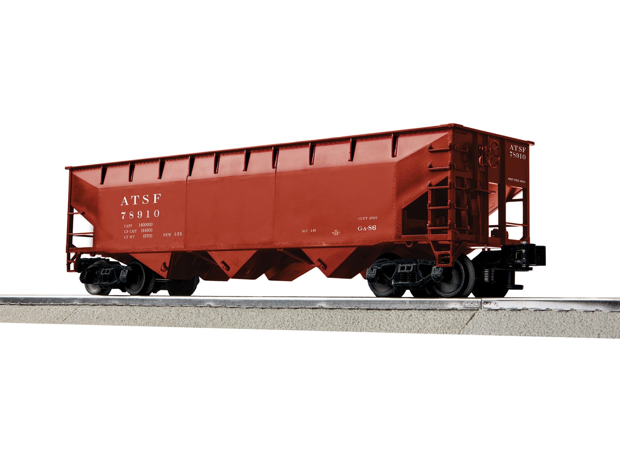 PREORDER Lionel O 2642139 3 Bay AAR Hopper, Atchison Topeka & Santa Fe #78910
