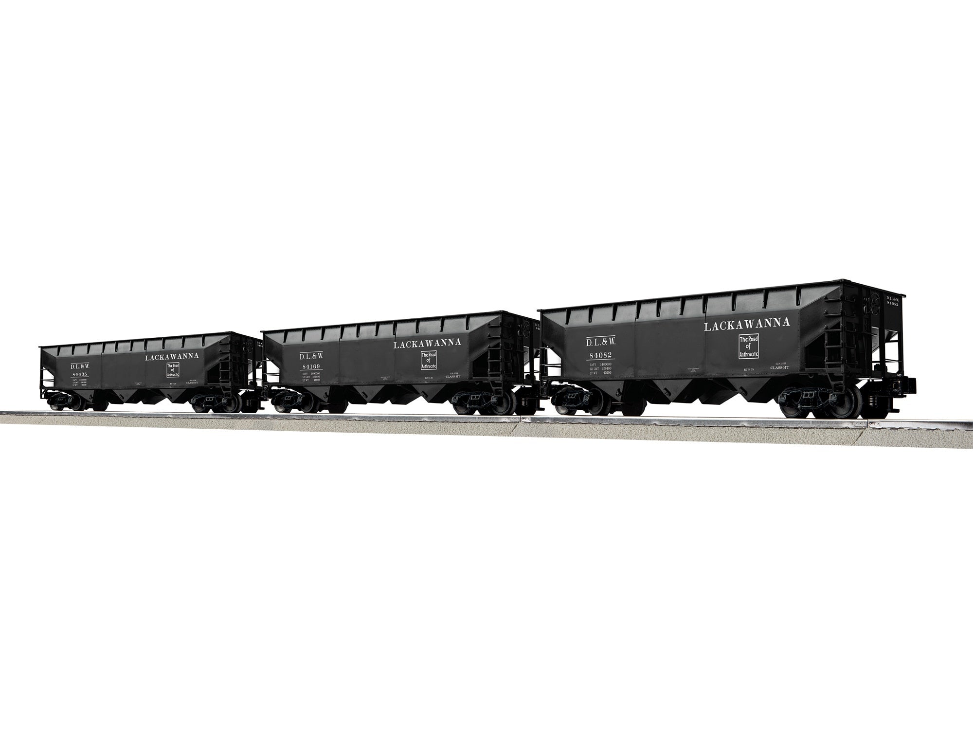 PREORDER Lionel O 2642160 3 Bay AAR Hopper Set A, Lackawanna (3-Pack)