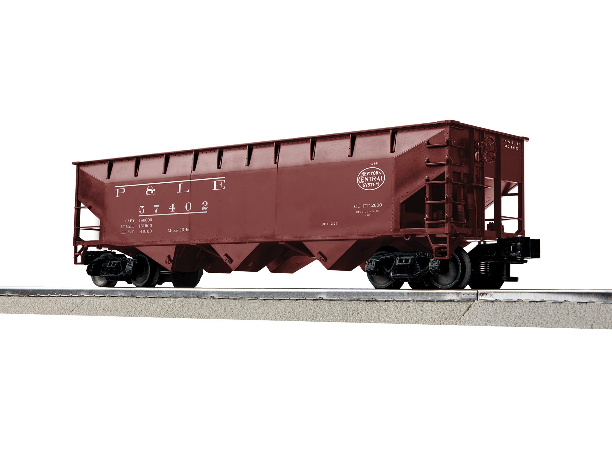 PREORDER Lionel O 2642189 3 Bay AAR Hopper, Pittsburgh & Lake Erie #57402