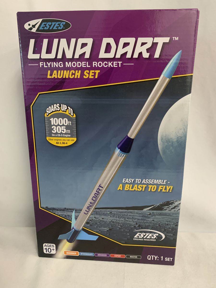 Estes Rockets 3236 Luna Dart Launch Set Hobby Distributor Exclusive Skill BEG