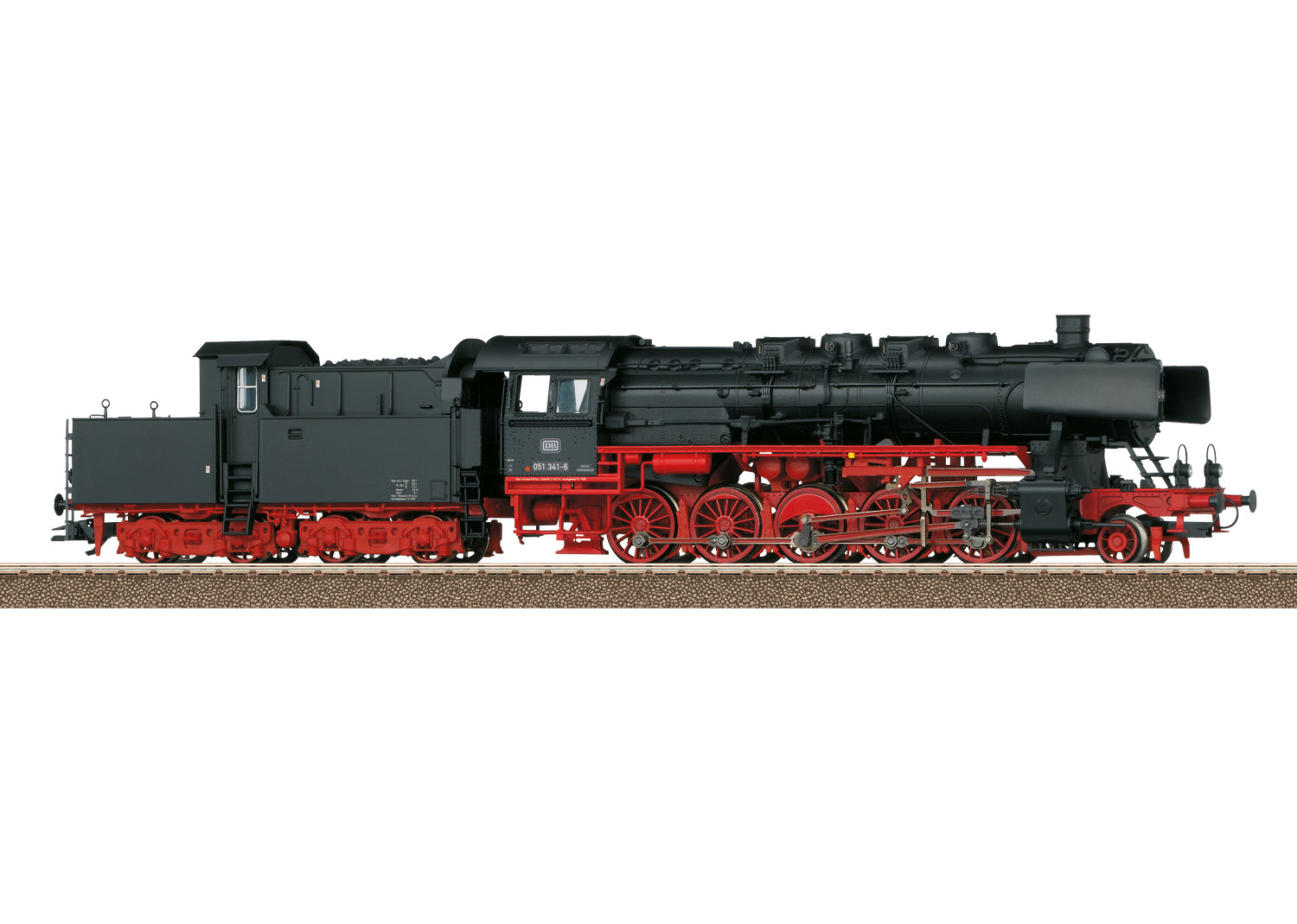 PREORDER Minitrix HO 25830 Class 051 2-10-0 with Cabin Tender, Deutsche Reichsbahn #051 341-6 (DCC & Sound Equipped)