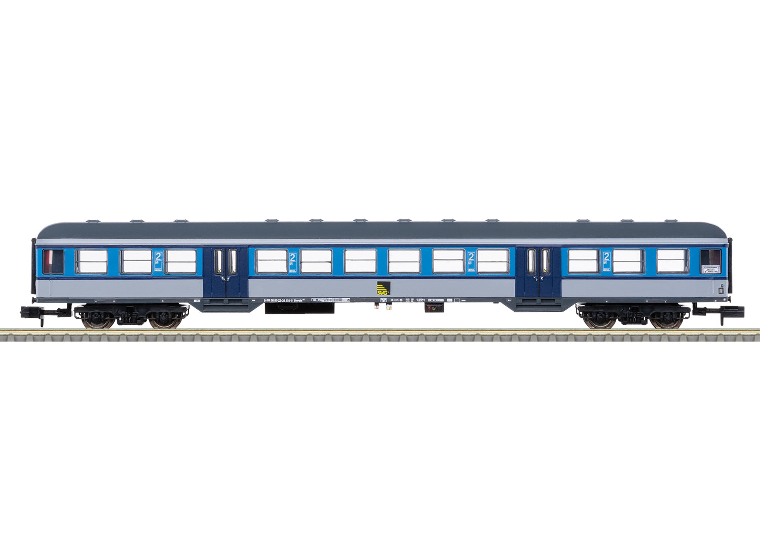 PREORDER Minitrix N 18554 Type Bnrz 451 2nd Class Commuter Coach, Rail Service Company #50 80 22-34 116-0