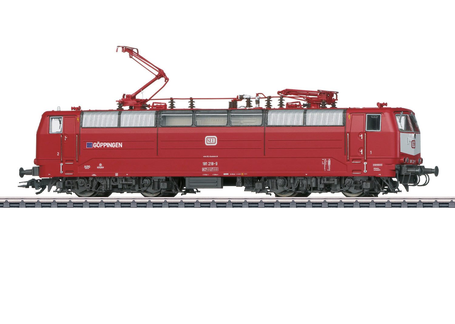 PREORDER Marklin HO 39587 Class 181.2 Electric Locomotive, Schluenss Railroad Logistics #181 218-9 (DCC & Sound Equipped)
