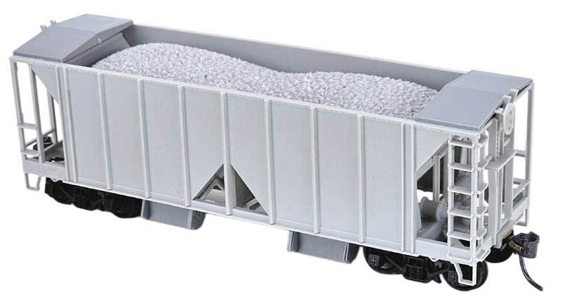 Bowser HO 31701 70-Ton Open Side 2 Bay Ballast Car Kits, Undecorated
