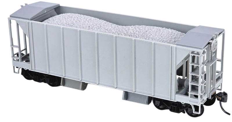 Bowser HO 31702 70-Ton Closed Side 2 Bay Ballast Car Kits, Undecorated