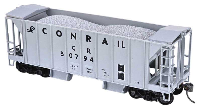 Bowser HO 31714 70-Ton 2 Bay Ballast Car Kits, Conrail #50737