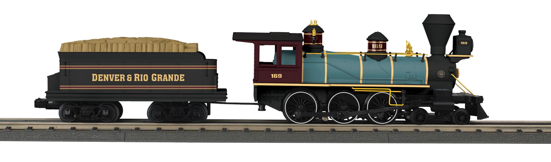 PREORDER MTH RailKing O 30-1912-1 4-6-0 Ten Wheeler Steam Engine, Denver Rio Grande #169 (ProtoSound 3.0 DCC & Sound Equipped)