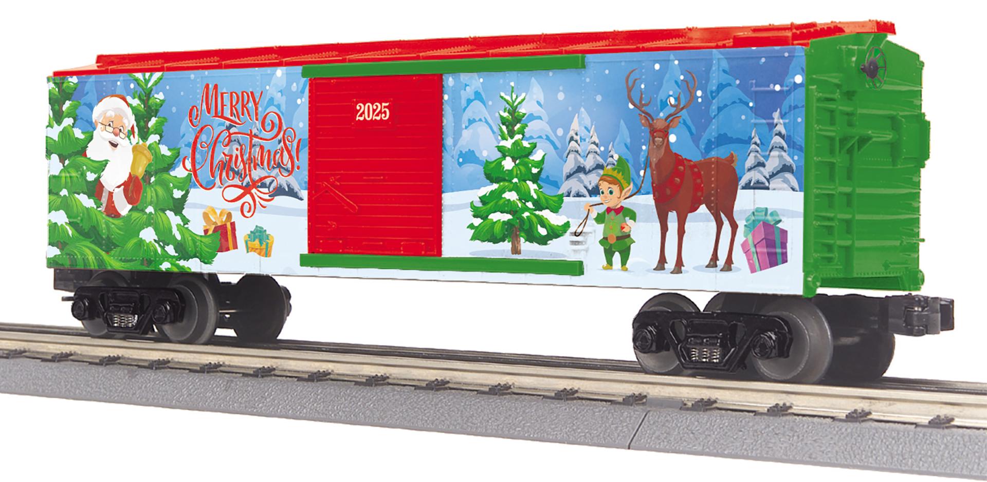 PREORDER MTH 30-71234 O Christmas Box Car – Santa