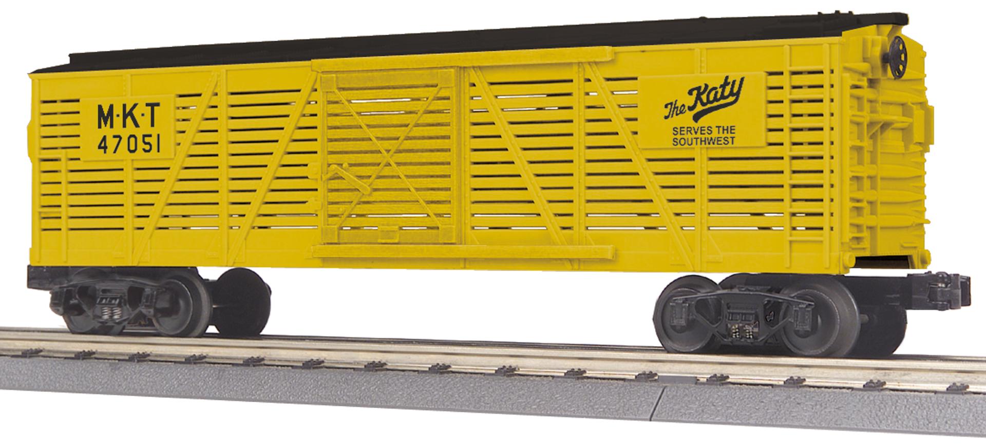 PREORDER MTH RailKing O 30-71277 Stock Car, Missouri-Kansas-Texas #47051