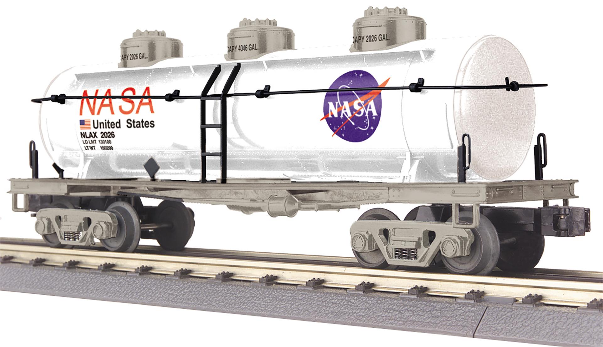 PREORDER MTH RailKing O 30-73660 3-Dome Tank Car, NASA