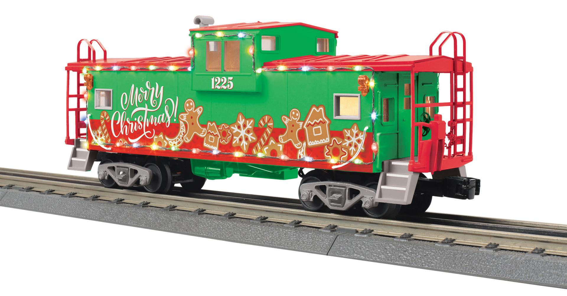 PREORDER MTH 30-77412 O Christmas Extended Vision Caboose w/LED Lights